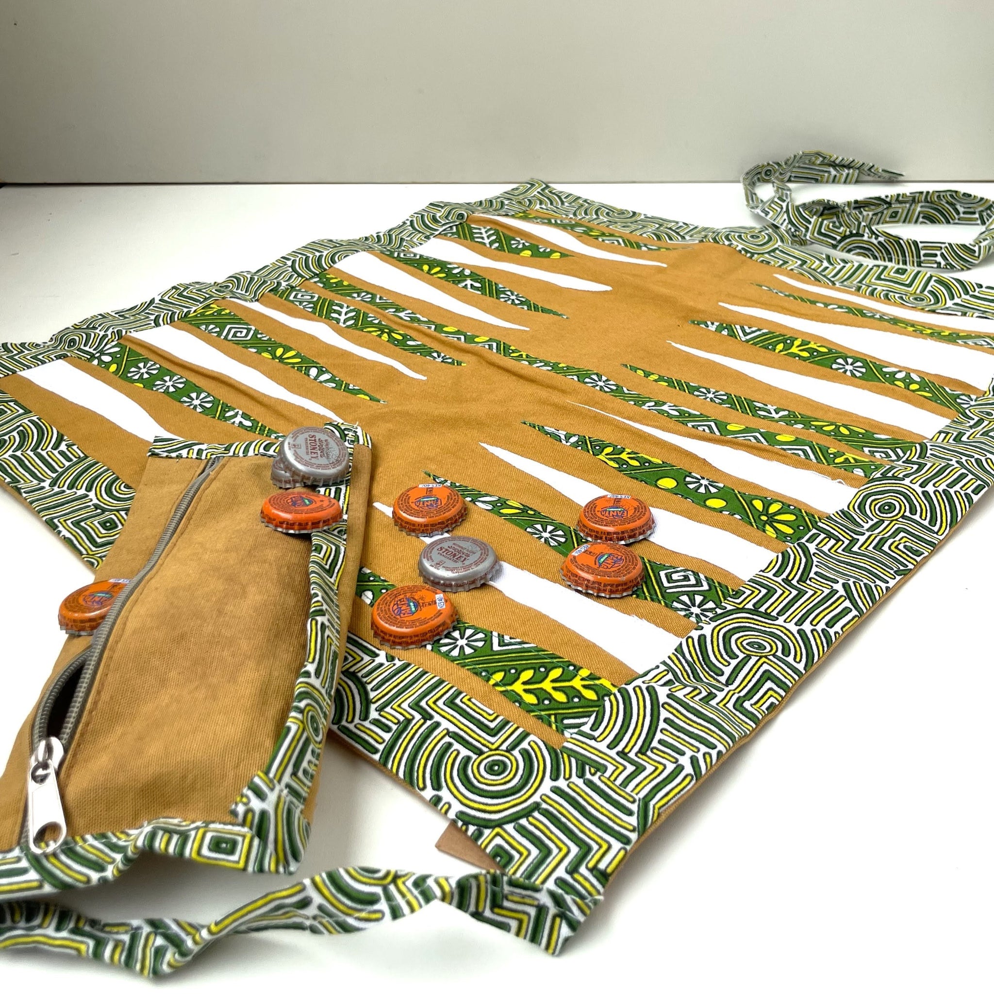 Bottle Cap Checker Board - Kenyan materials and design for a fair trade social enterprise