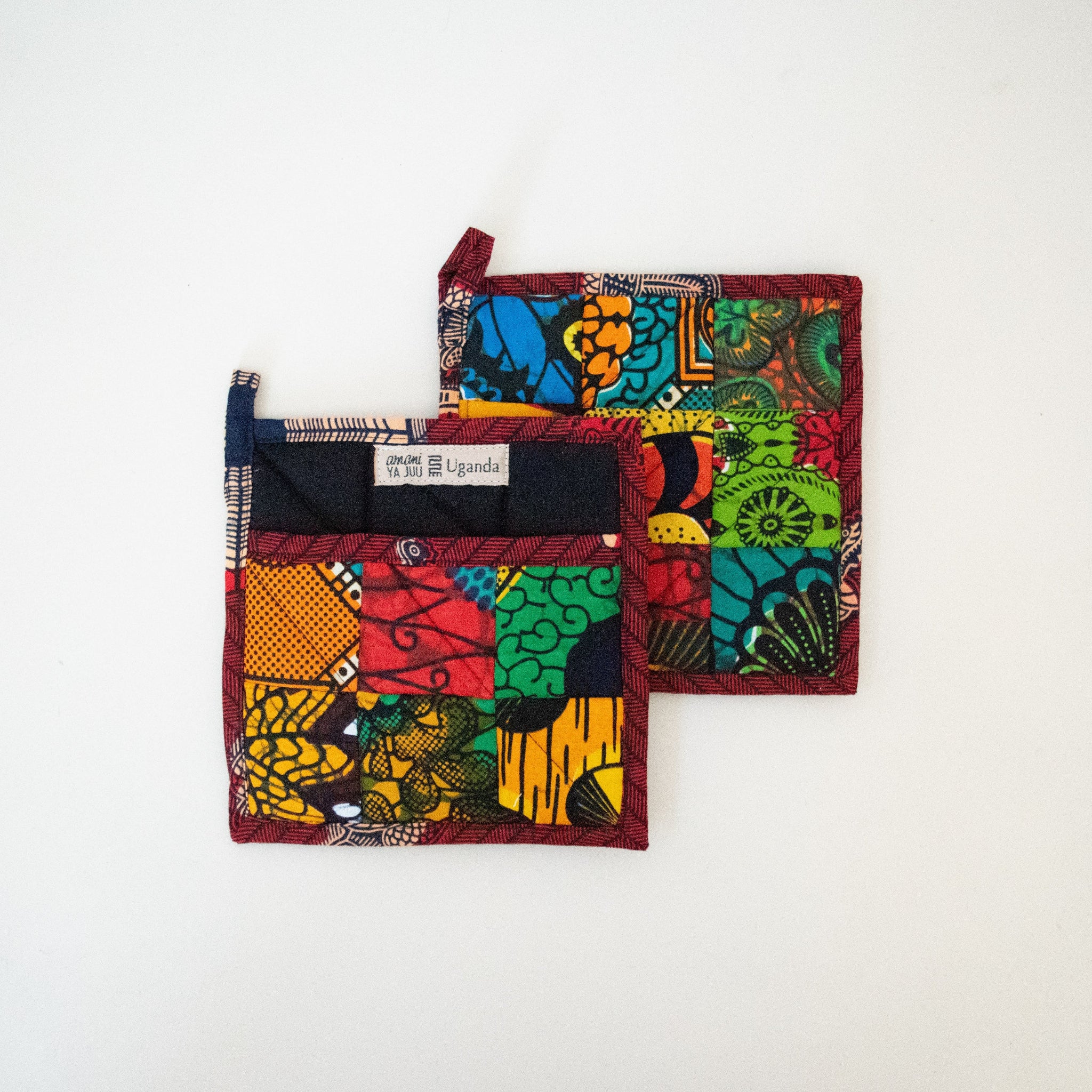 Original Patch Pot holders - pot holders made by the women of Amani Uganda for a fair-trade social enterprise