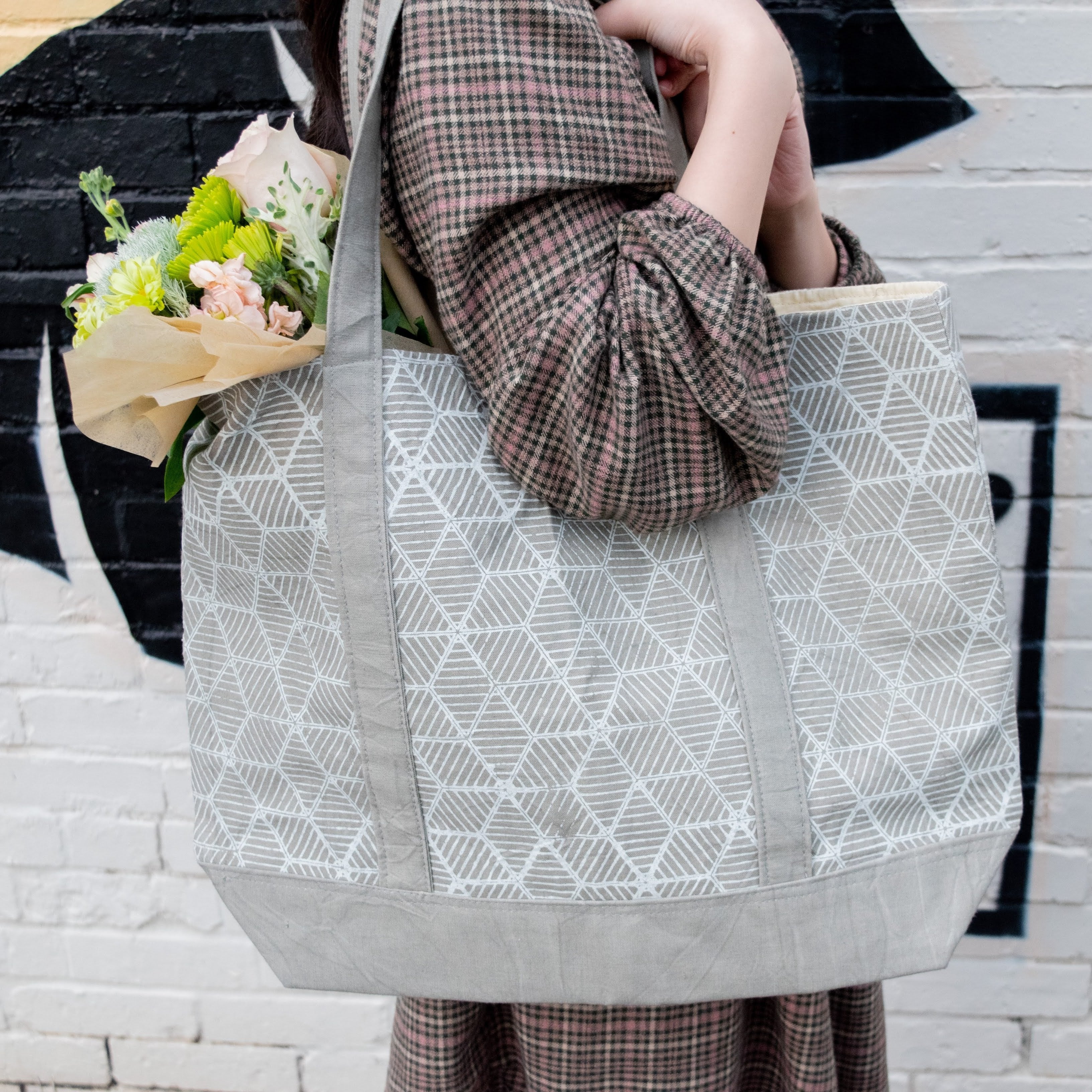 Kenya Canvas Tote - handmade by the women of Amani Kenya for a Fair Trade social enterprise