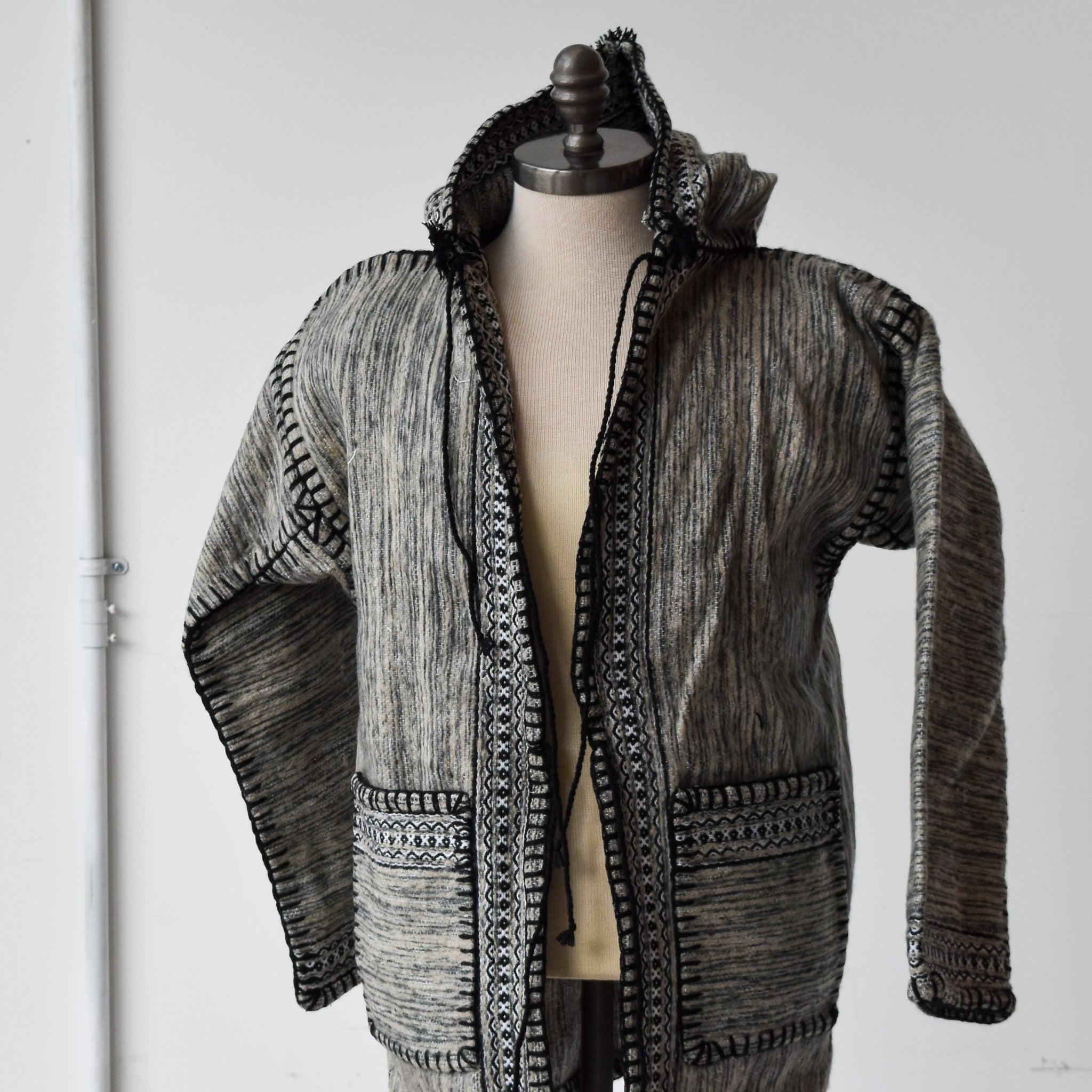 North African Kashabia Jacket--wool jacket made for a fair trade boutique