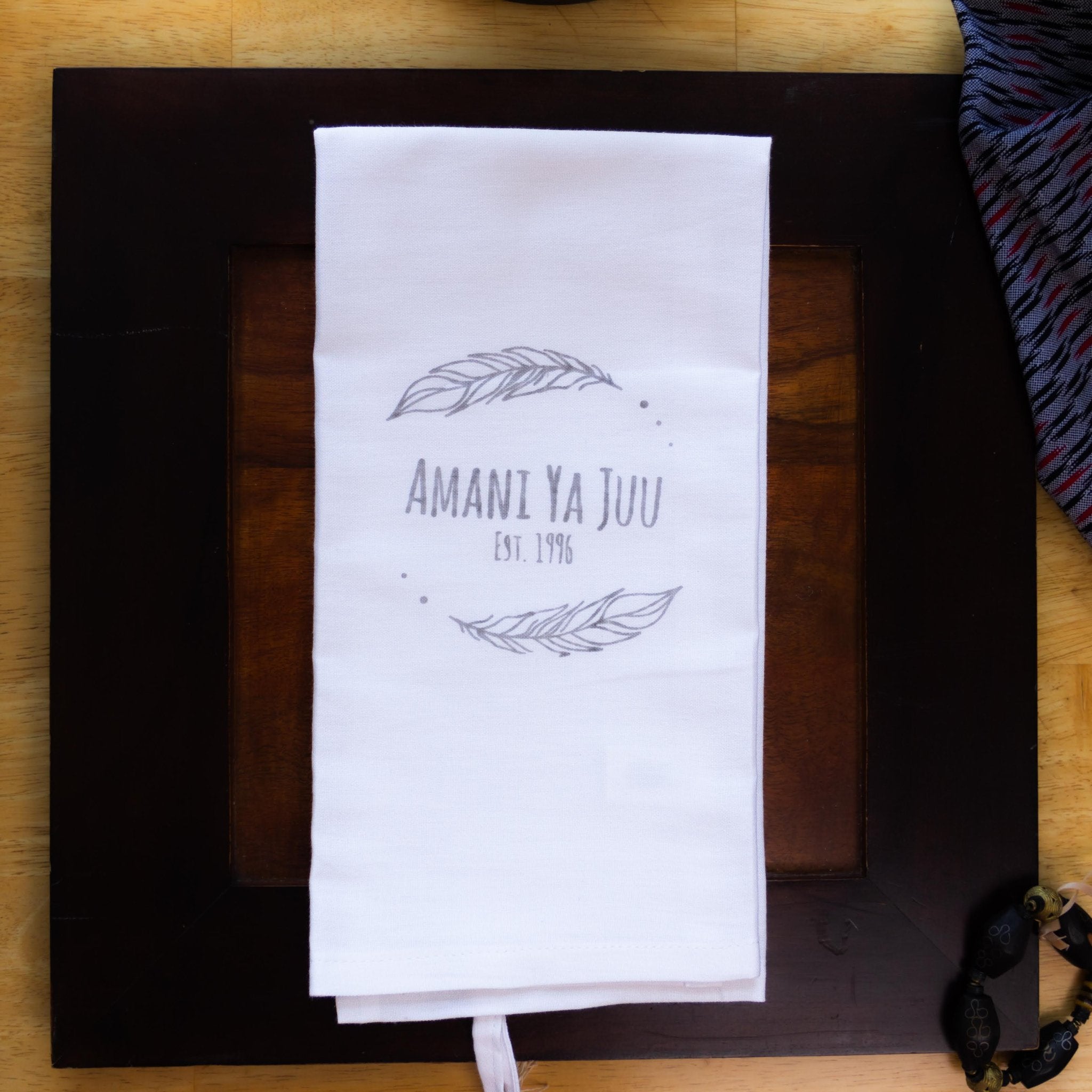 Dish Towel hand-crafted by the women of Amani ya Juu in Kenya using African fabrics and materials for a social enterprise