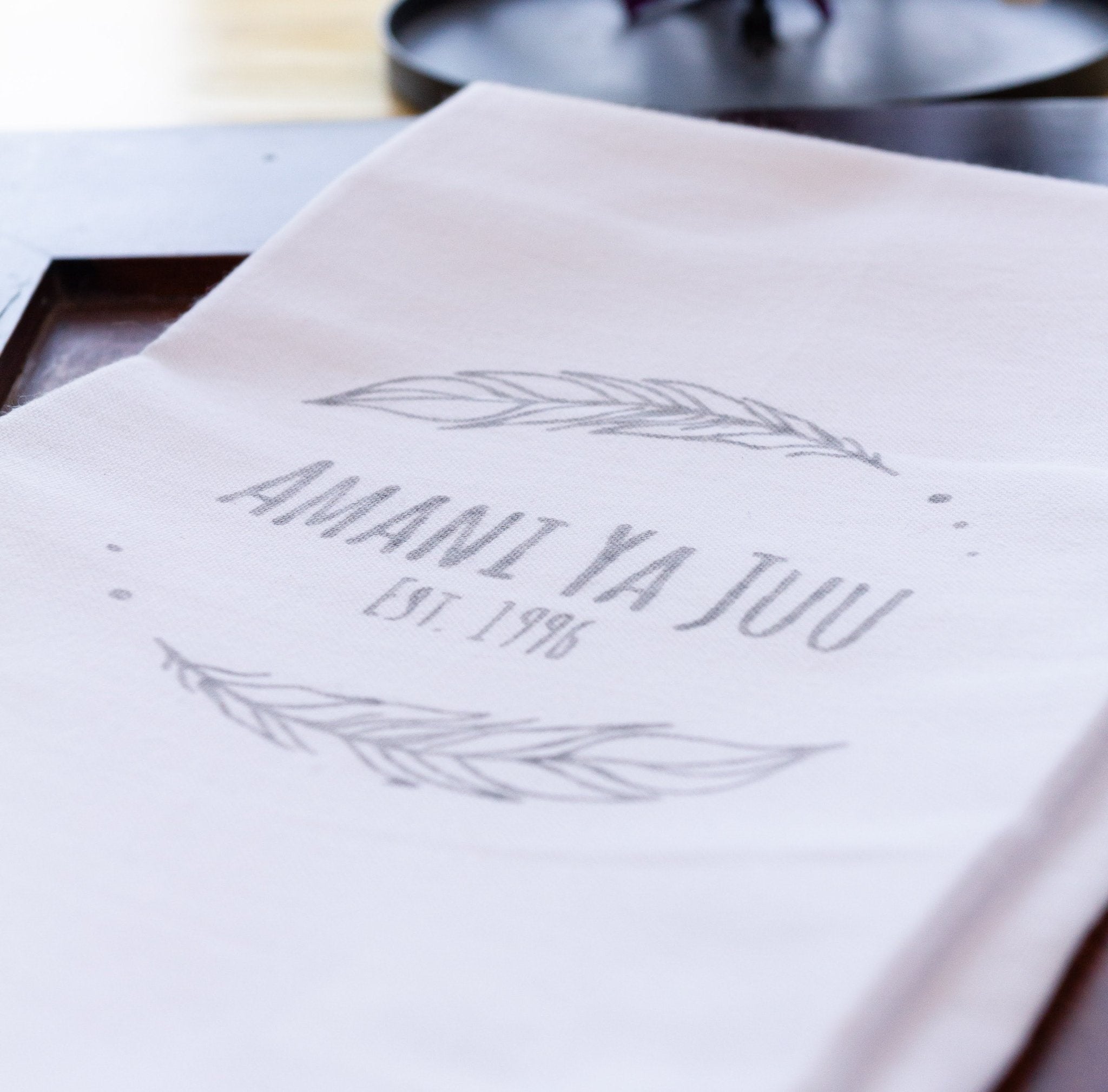 Dish Towel hand-crafted by the women of Amani ya Juu in Kenya using African fabrics and materials for a social enterprise
