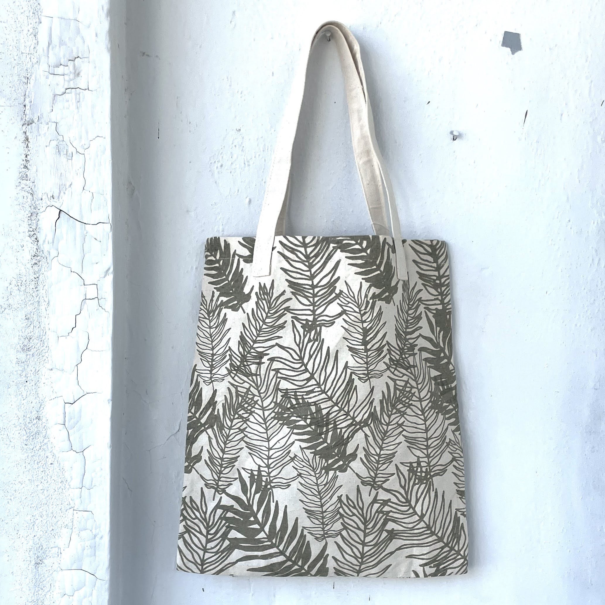 Book tote - handmade with all canvas material by the Amani women of Kenya for a Fair Trade social enterprise