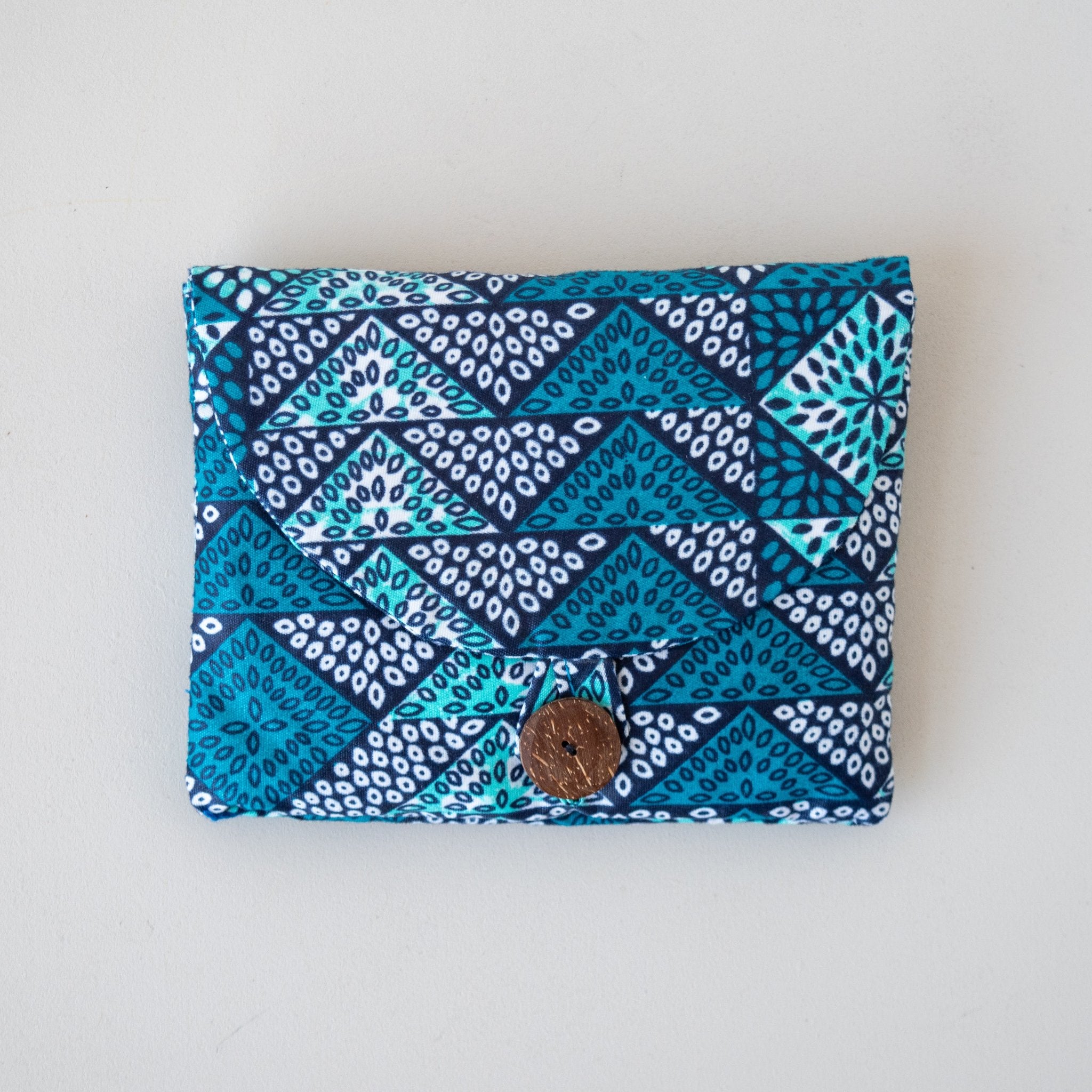 Folded Shopping Tote - Kenyan materials and design for a fair trade social enterprise