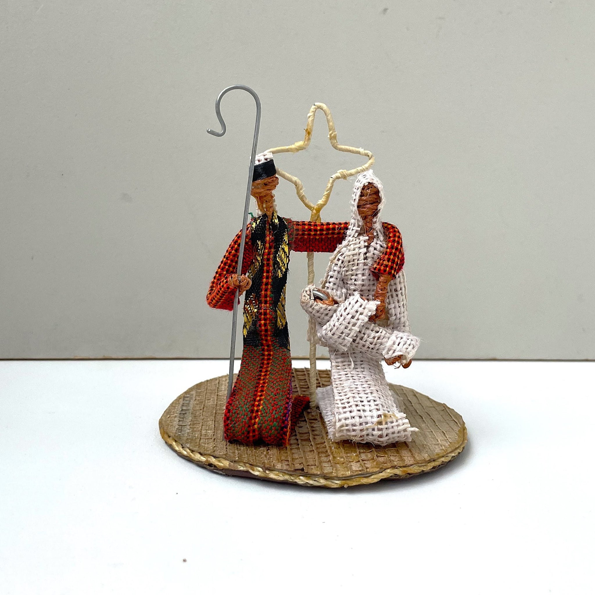 O Holy Night Nativity-handmade from banana leaf fiber and sisal by African artisans in Kenya for a social enterprise