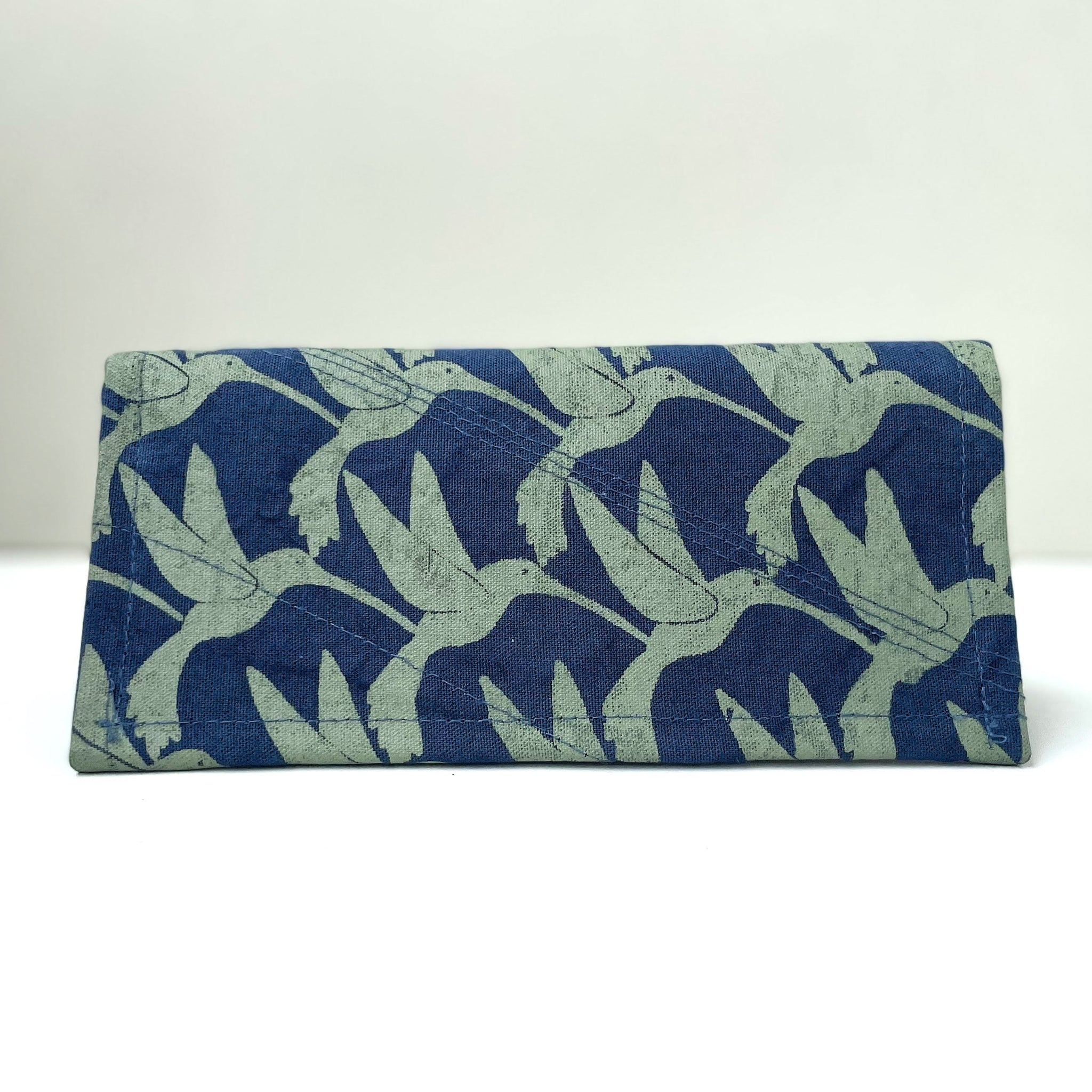 African screen print folding wallet hand made by refugee women in Kenyan fair trade social enterprise