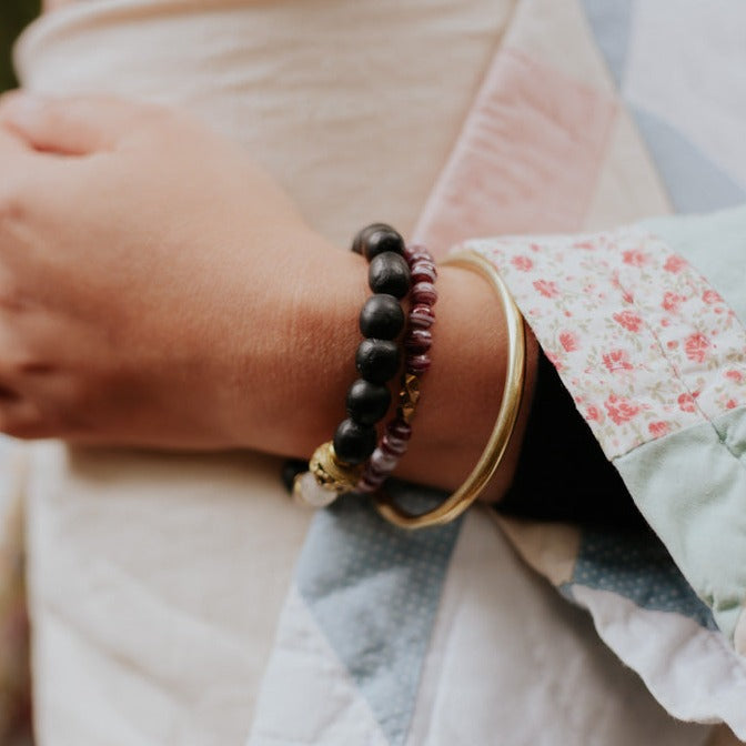 Classic Bottle Bead Bracelet - handmade by Kenyan artisans using local recycled glass for a Fair Trade social enterprise