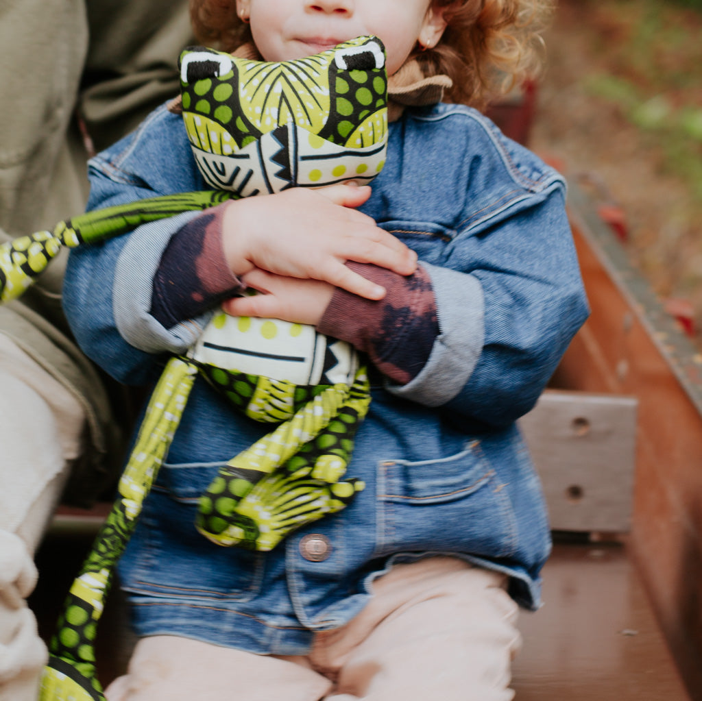 Frog Doll - made for a fair trade social enterprise