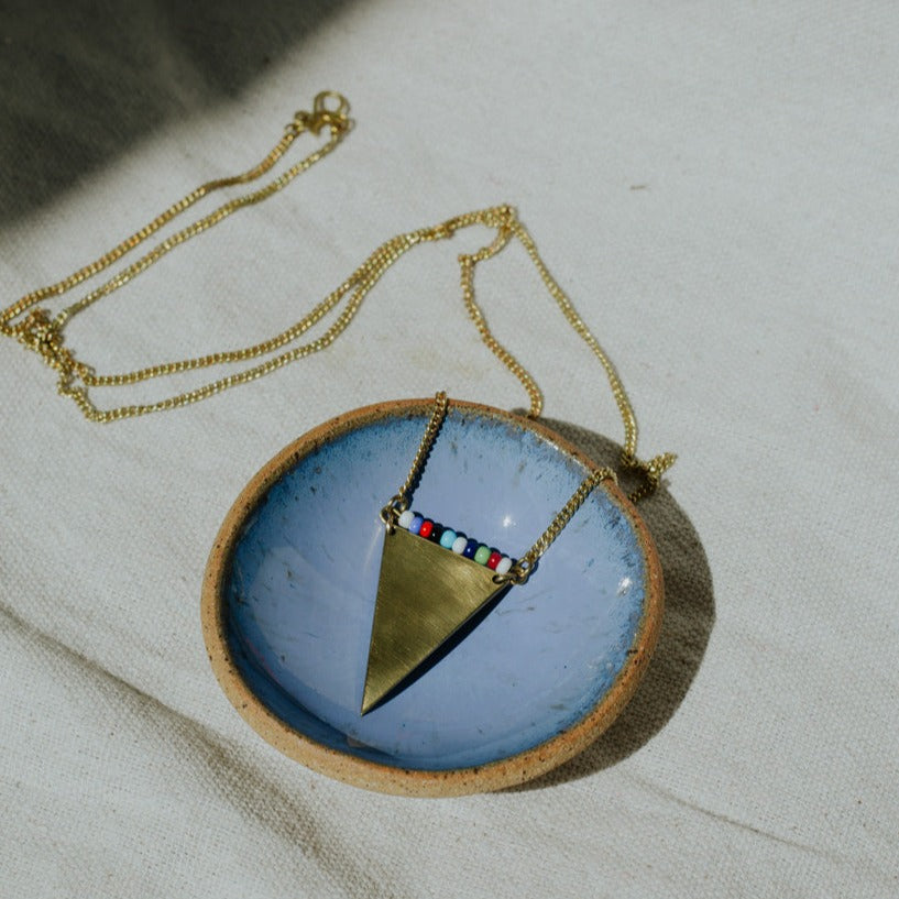 Triangle Pendant Necklace - Amani ya Juu