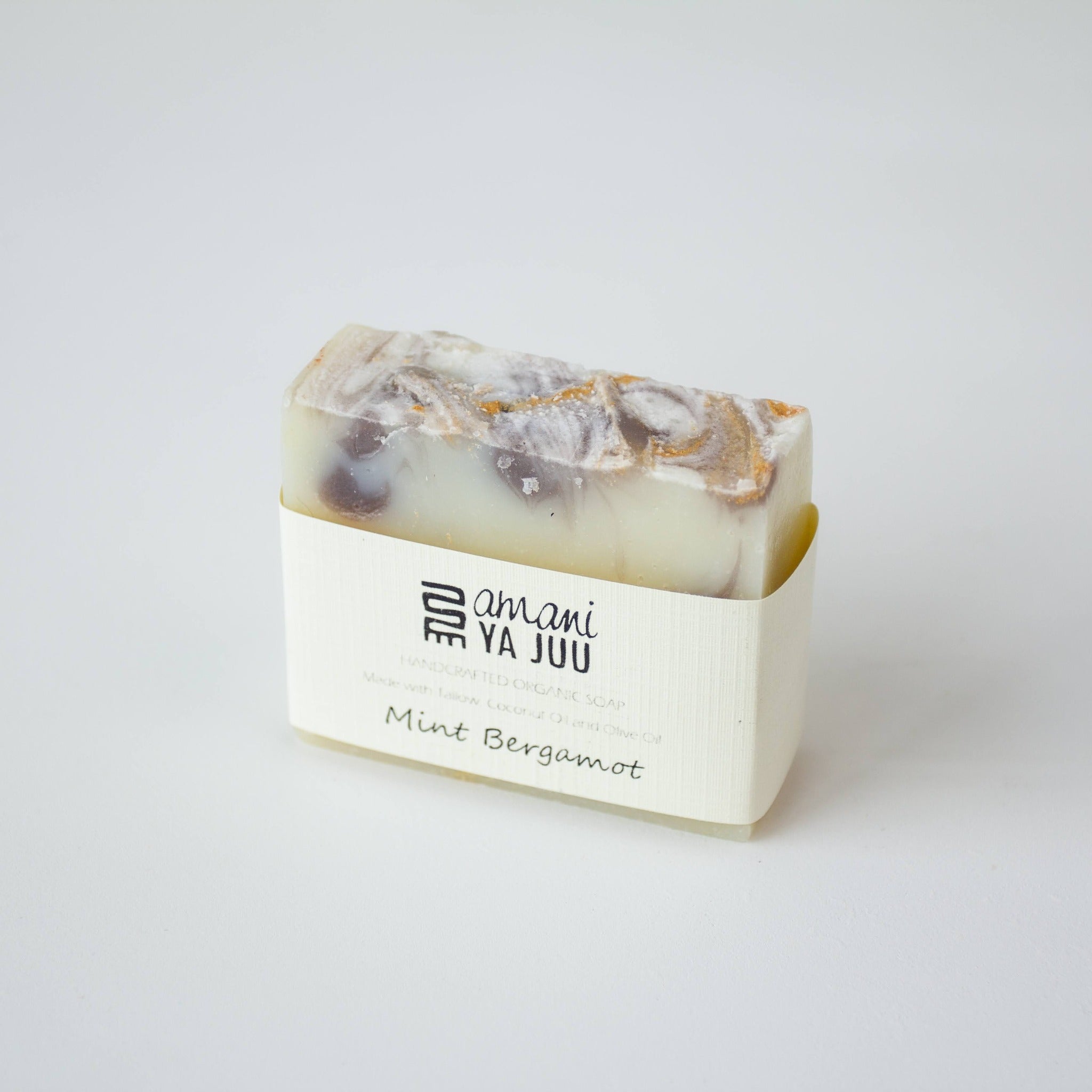Mint-scented organic soap by Amani ya Juu for a social enterprise