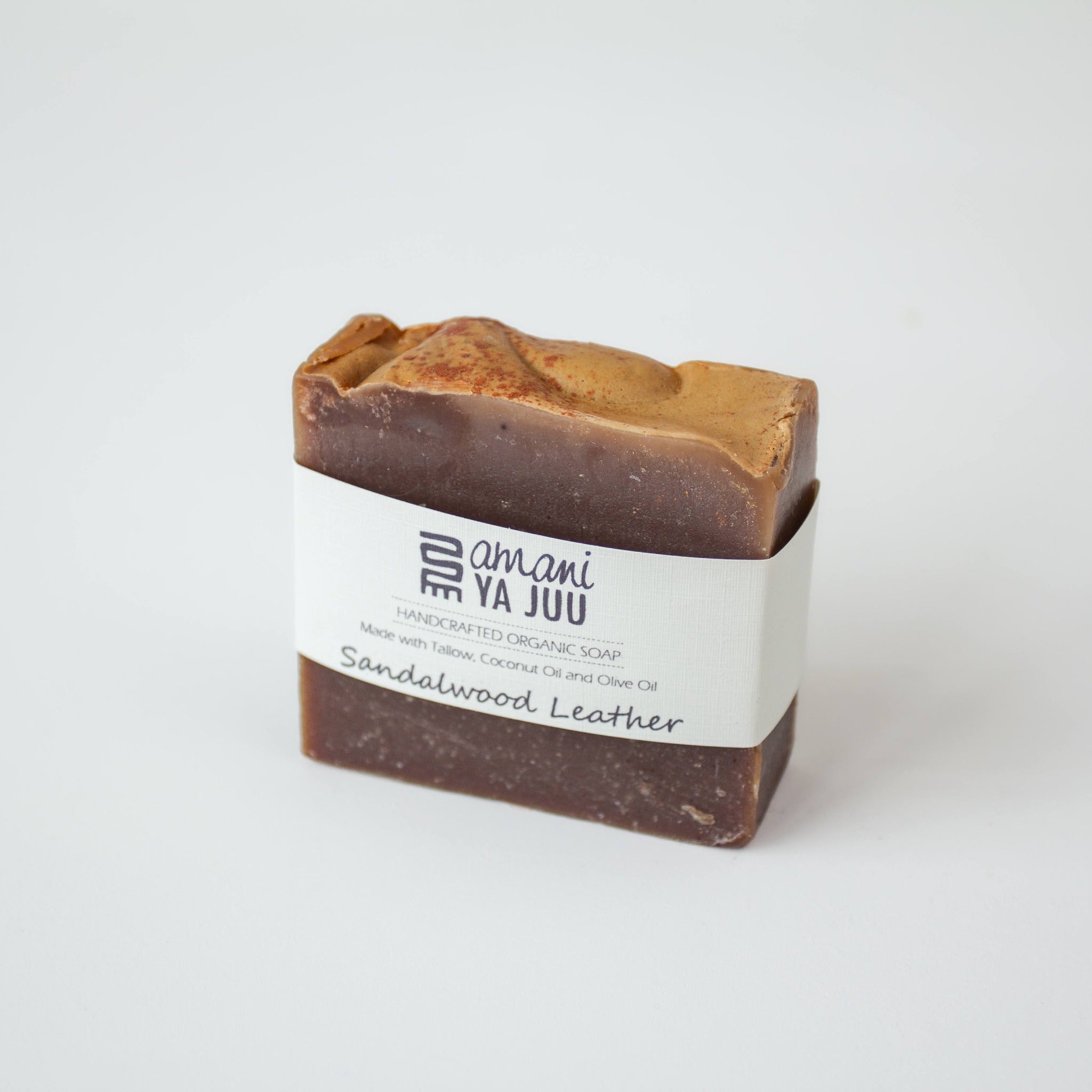 Sandalwood-scented organic soap by Amani ya Juu for a social enterprise