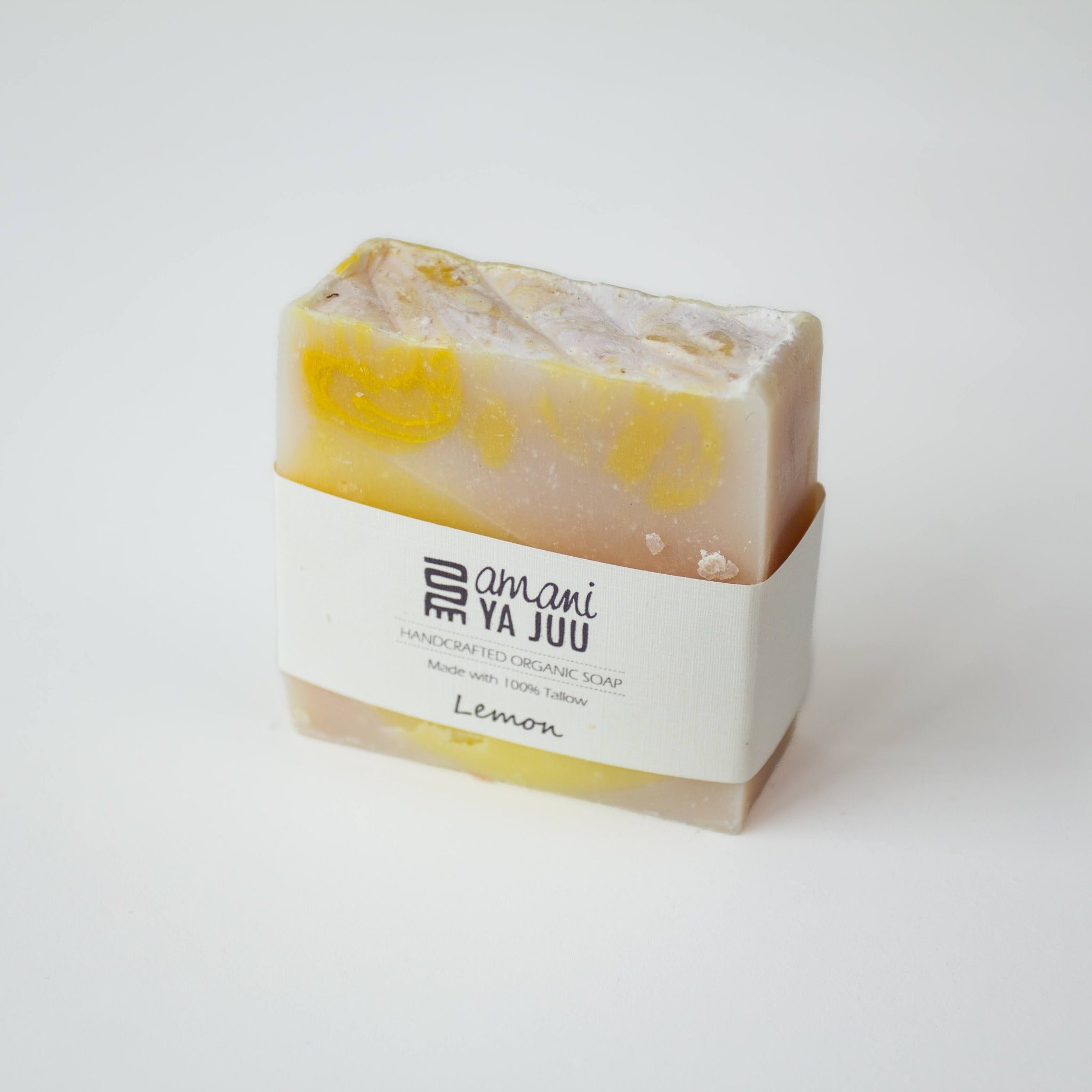 lemon-scented organic soap by Amani ya Juu for a social enterprise