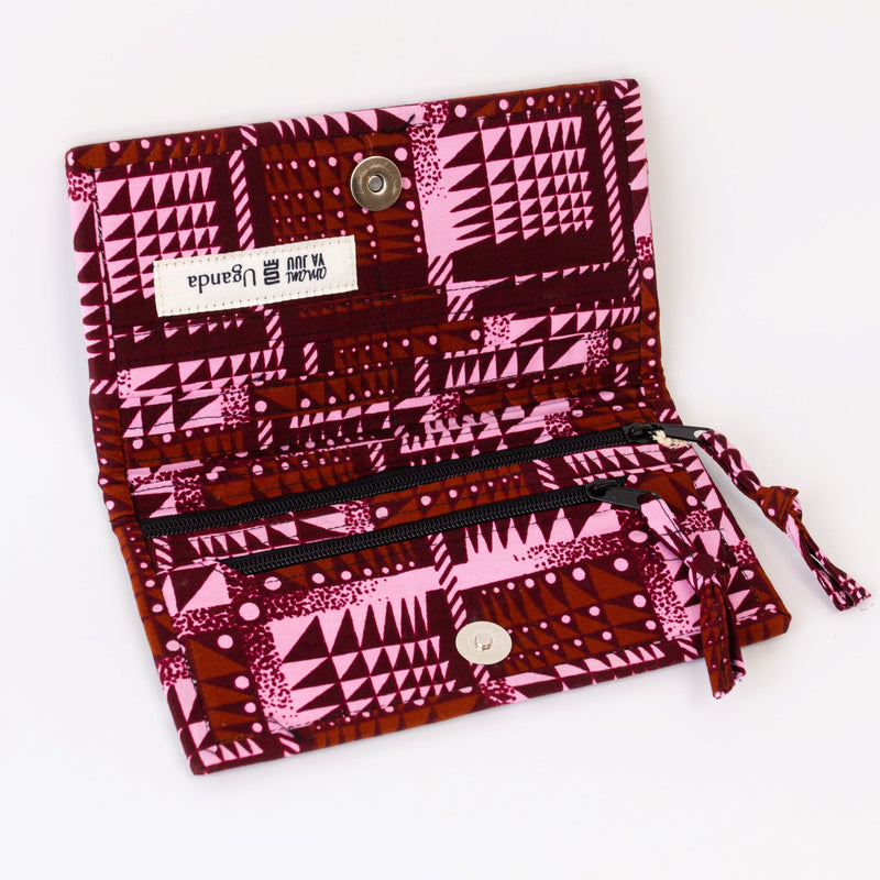 Kitenge Folding Wallet - Ugandan materials and design for a fair trade boutique