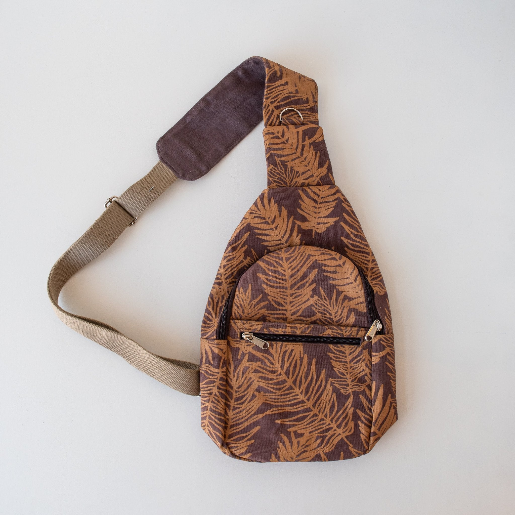 Sling Backpack-handmade by the women of Amani Kenya for a Fair Trade social enterprise