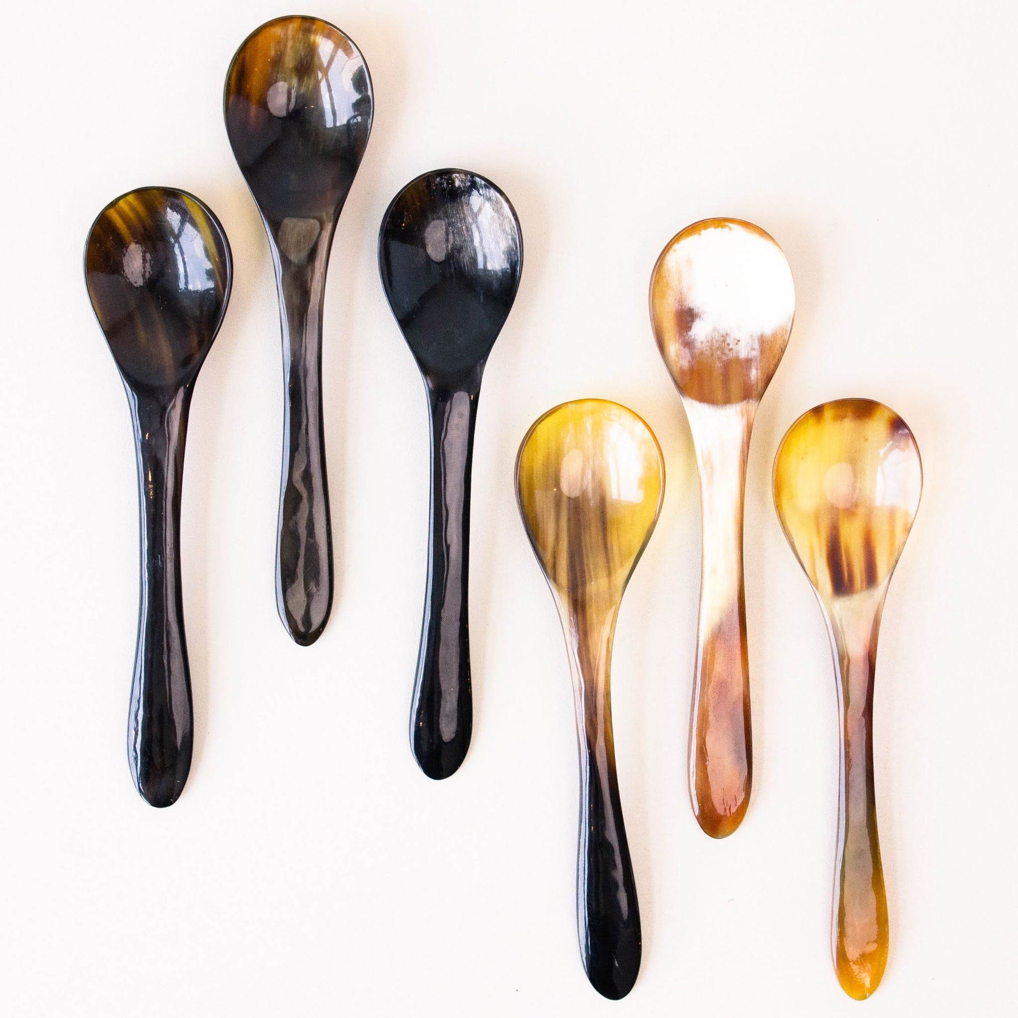 Cow Horn Spoon - handmade by market artisans using Kenyan materials for a Fair Trade boutique