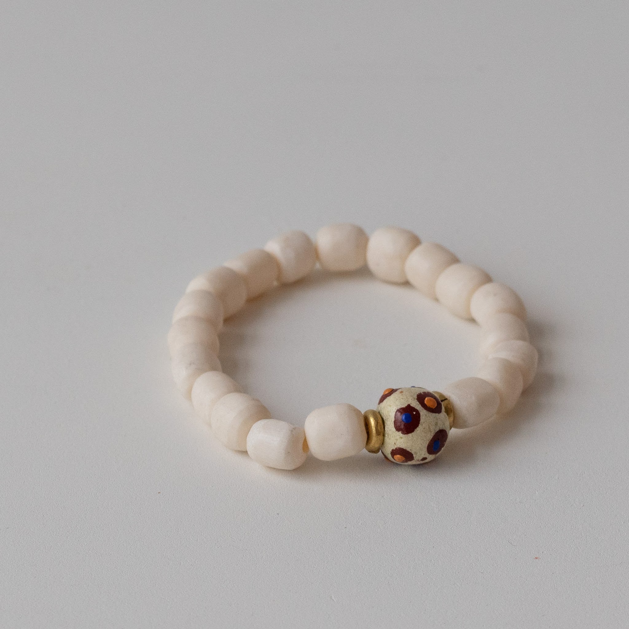 White Bone Bracelet - made for a fair trade social enterprise