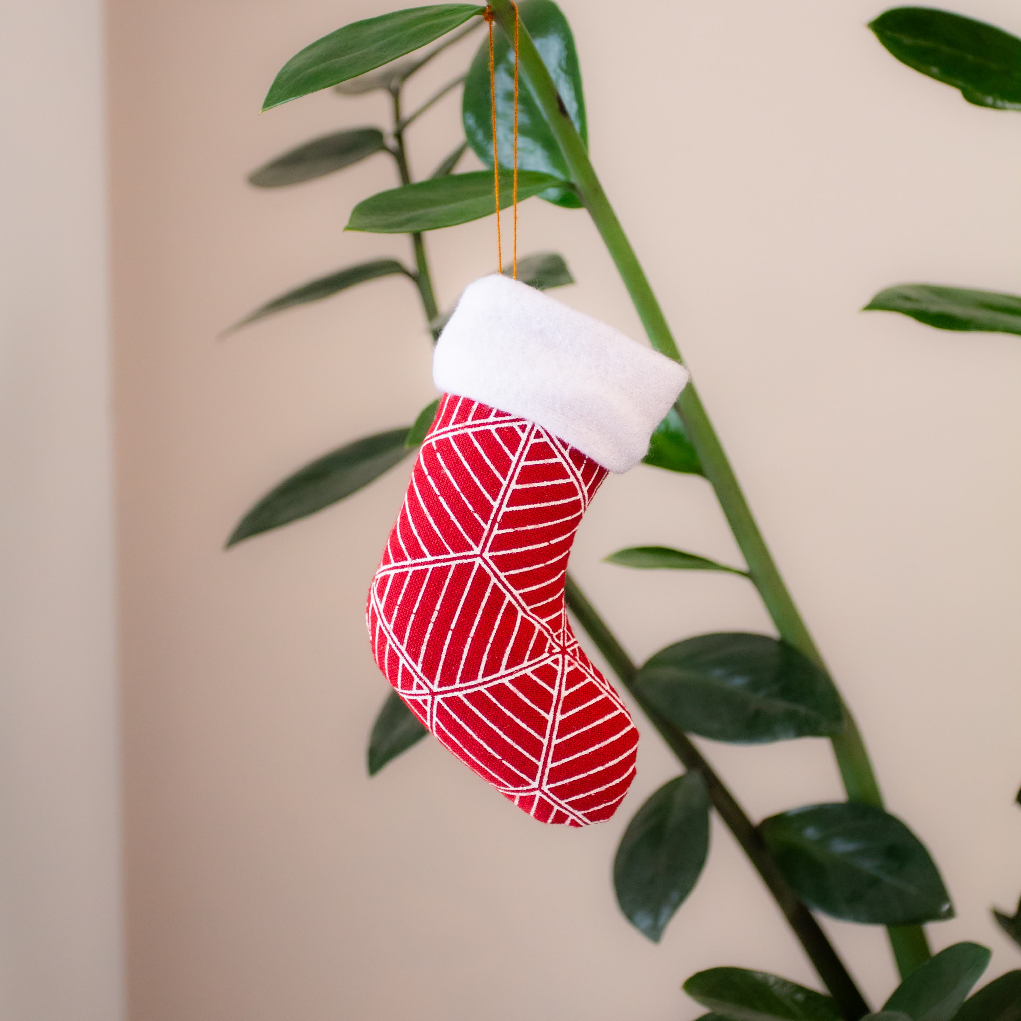 Stocking Ornament- made for a fair trade social enterprise
