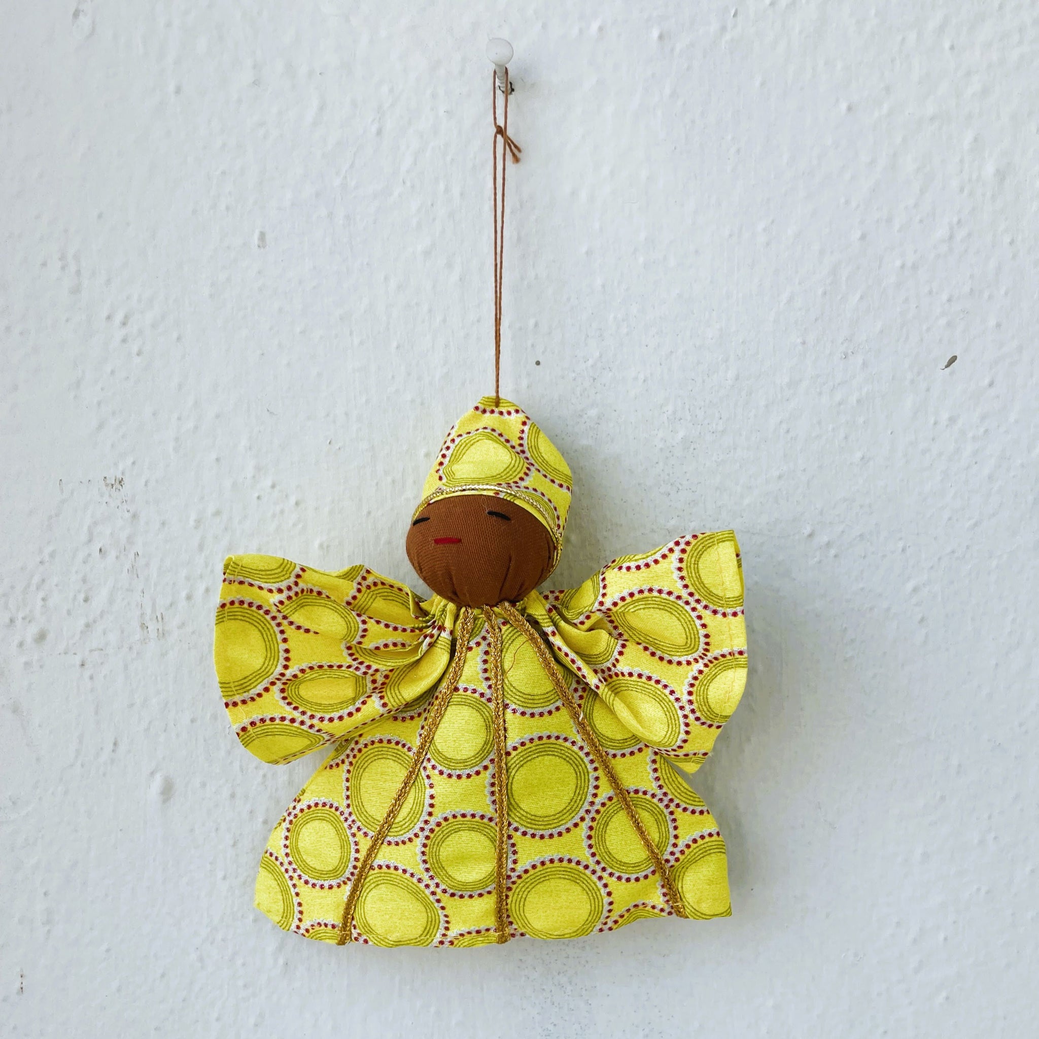 Peace Angel Kitenge Ornament - Kenyan materials and design for a fair trade social enterprise