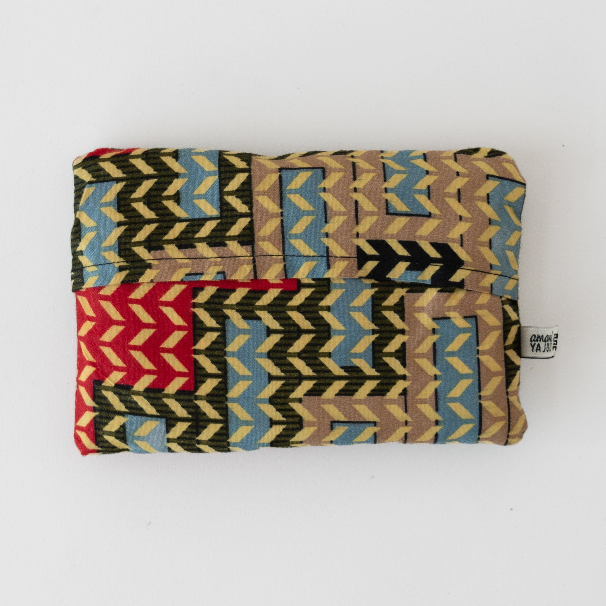 Folded Shopping Tote - handmade by the women of Amani using Kenyan materials for a Fair Trade social enterprise