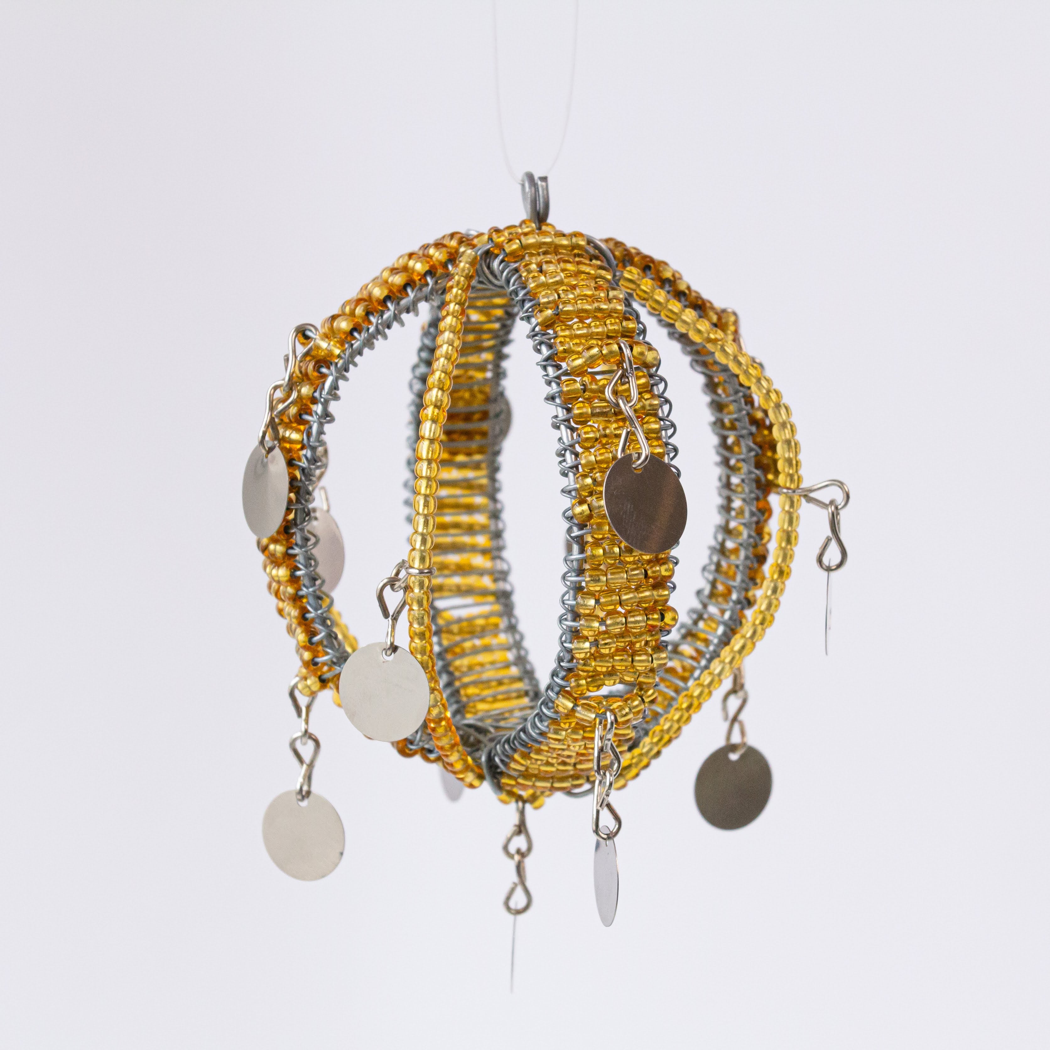 Beaded Ball Ornament - Kenyan materials and design for a fair trade boutique