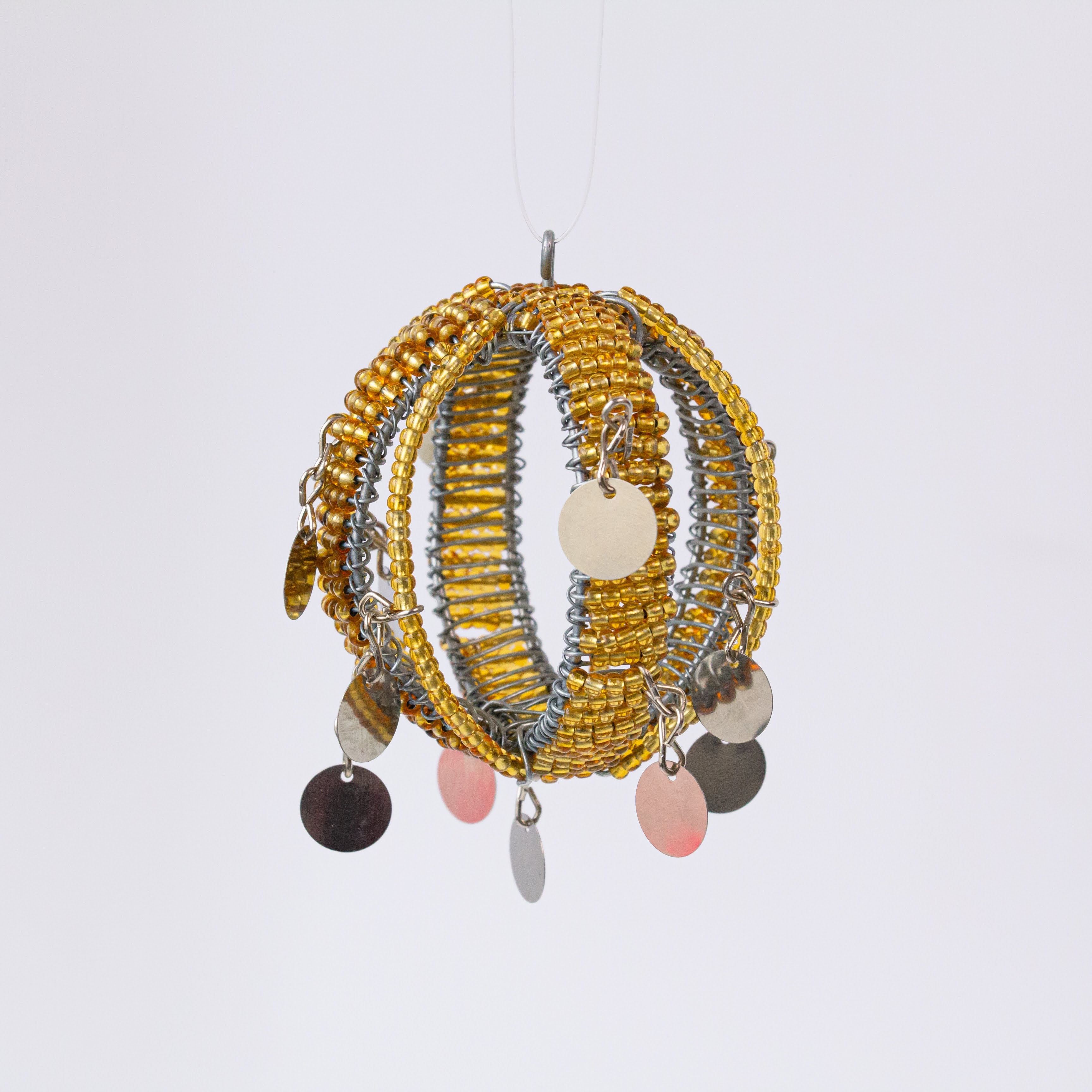 Beaded Ball Ornament - Kenyan materials and design for a fair trade boutique