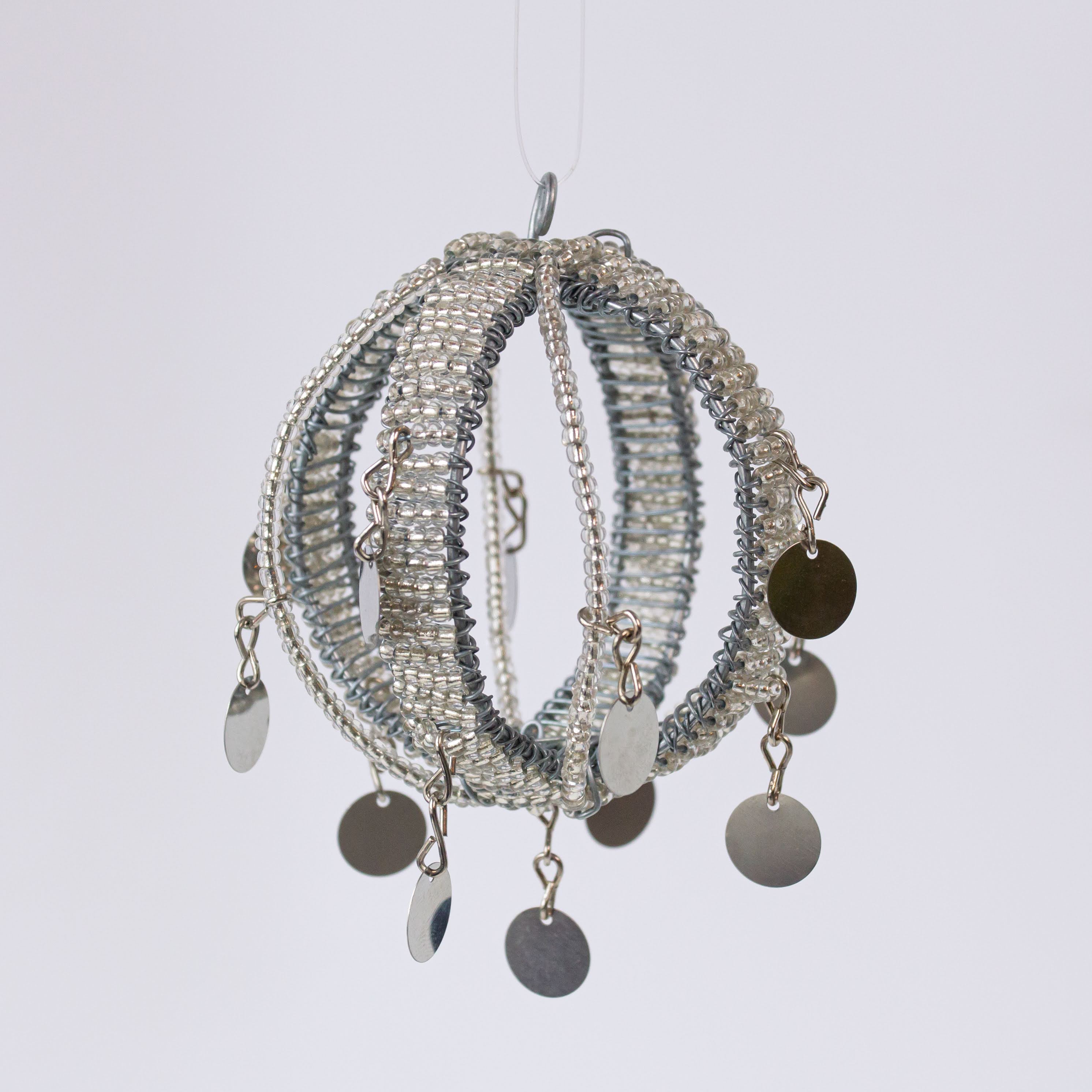 Beaded Ball Ornament - Kenyan materials and design for a fair trade social enterprise