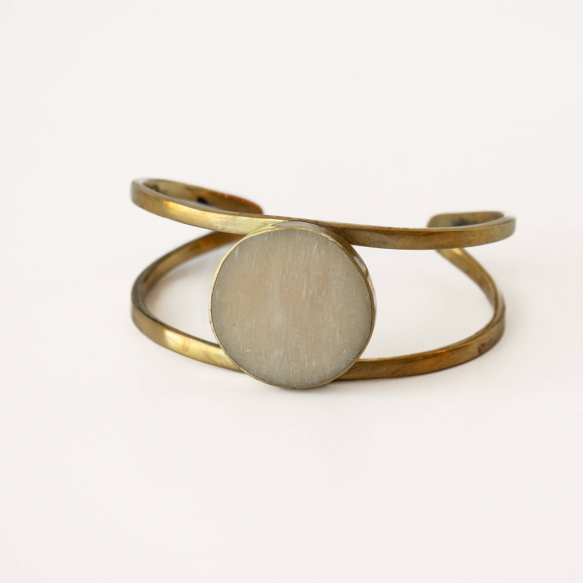 Button Cuff Bracelet-Kenyan materials and design for a fair trade social enterprise