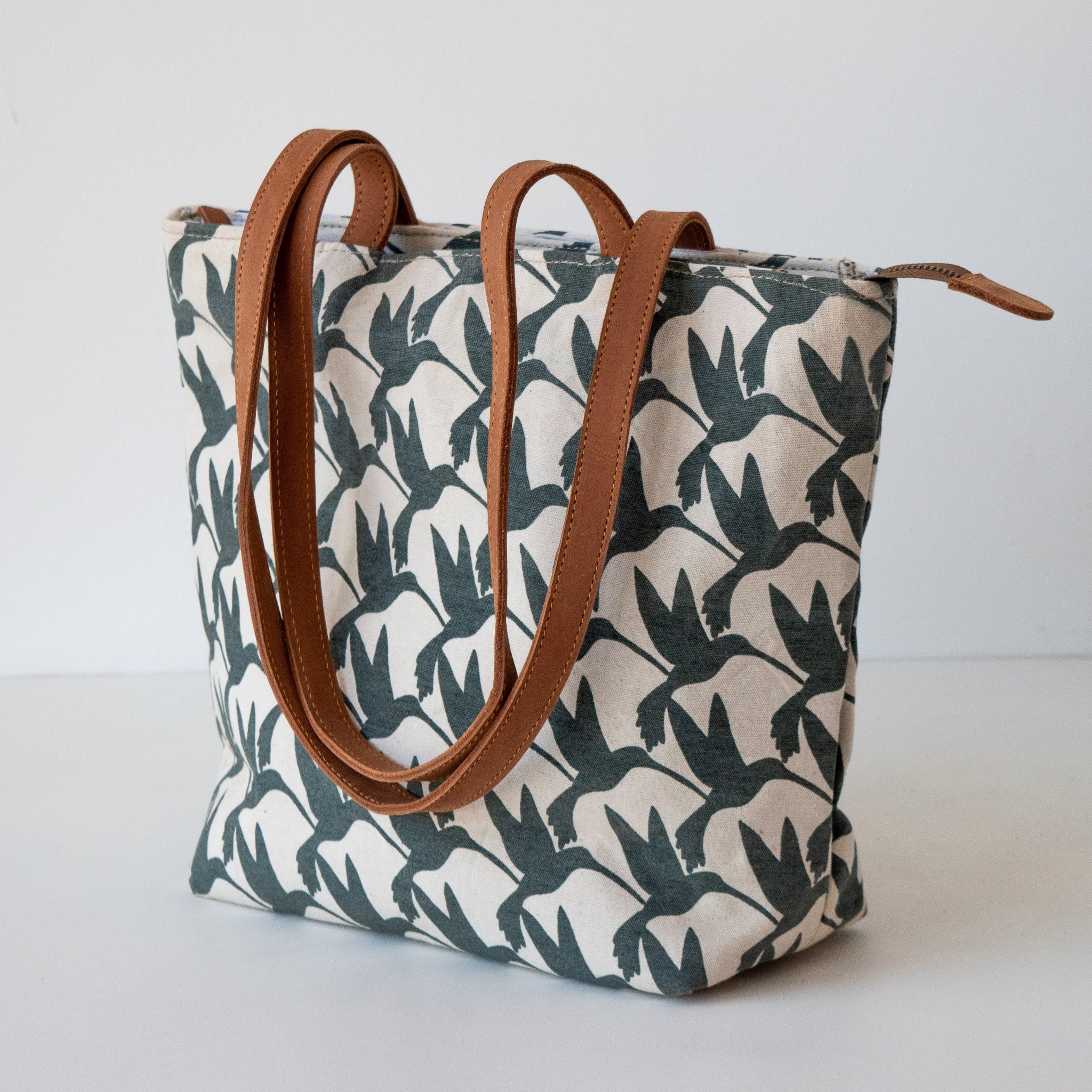 Travel Tote - handmade by the women of Amani Kenya using African materials for a fair trade social enterprise