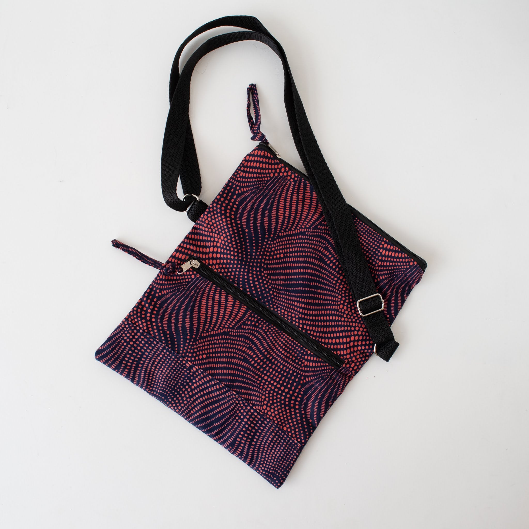 Kitenge Foldover Bag - Ugandan materials and design for a fair trade boutique