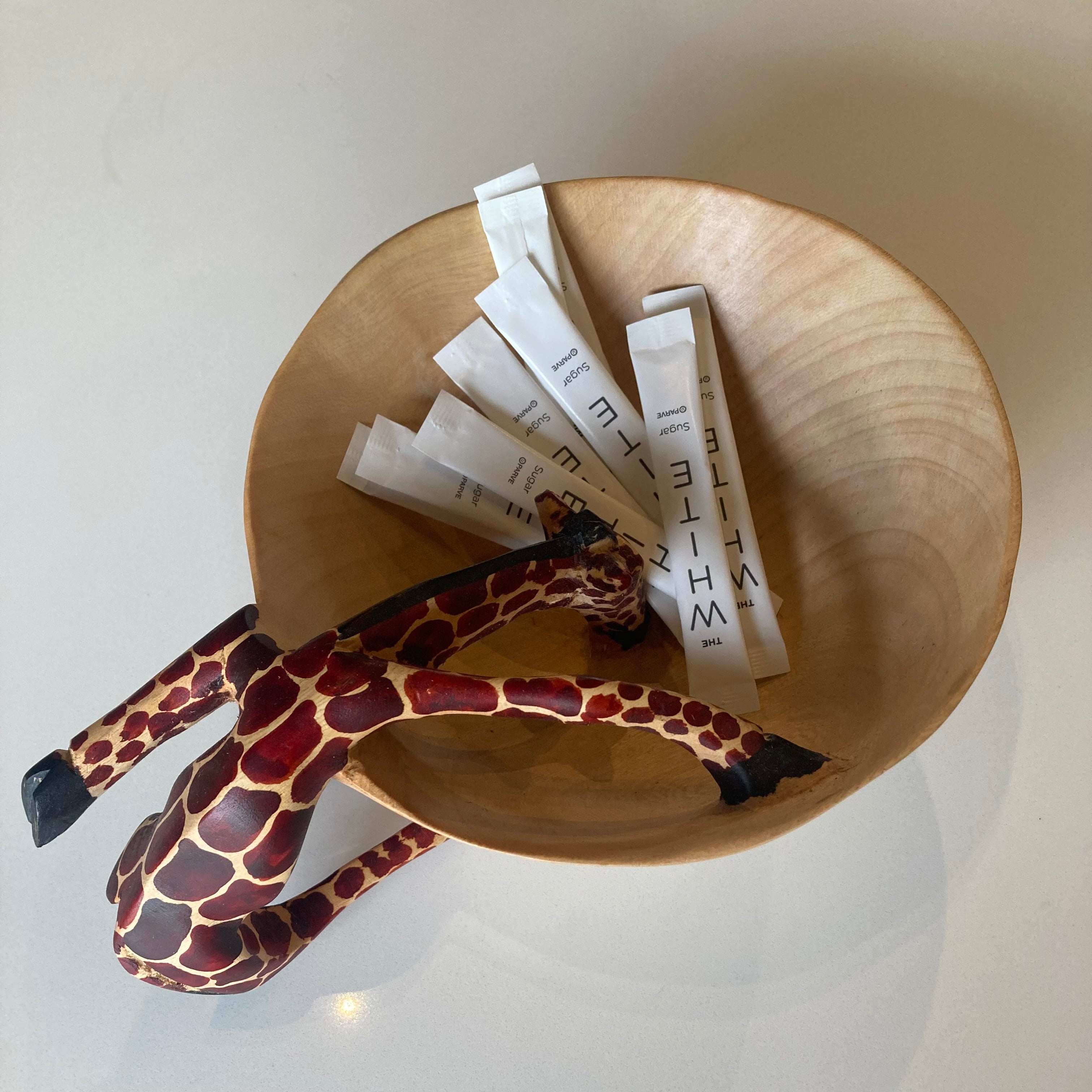 Jacaranda Giraffe Bowl - hand carved by Kenyan artisans for a Fair Trade social enterprise