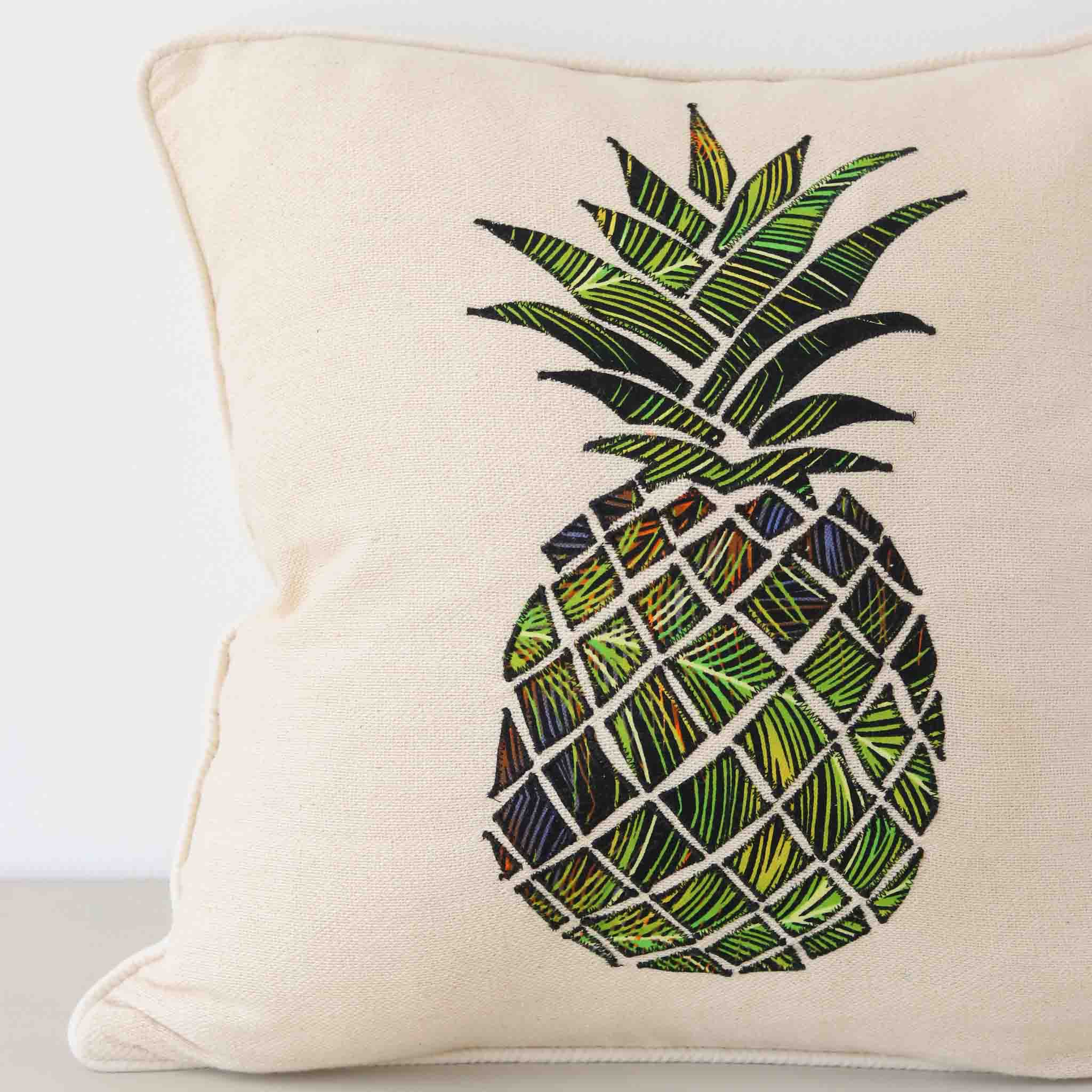 Pineapple Pillow - Kenyan materials and design for a fair trade boutique