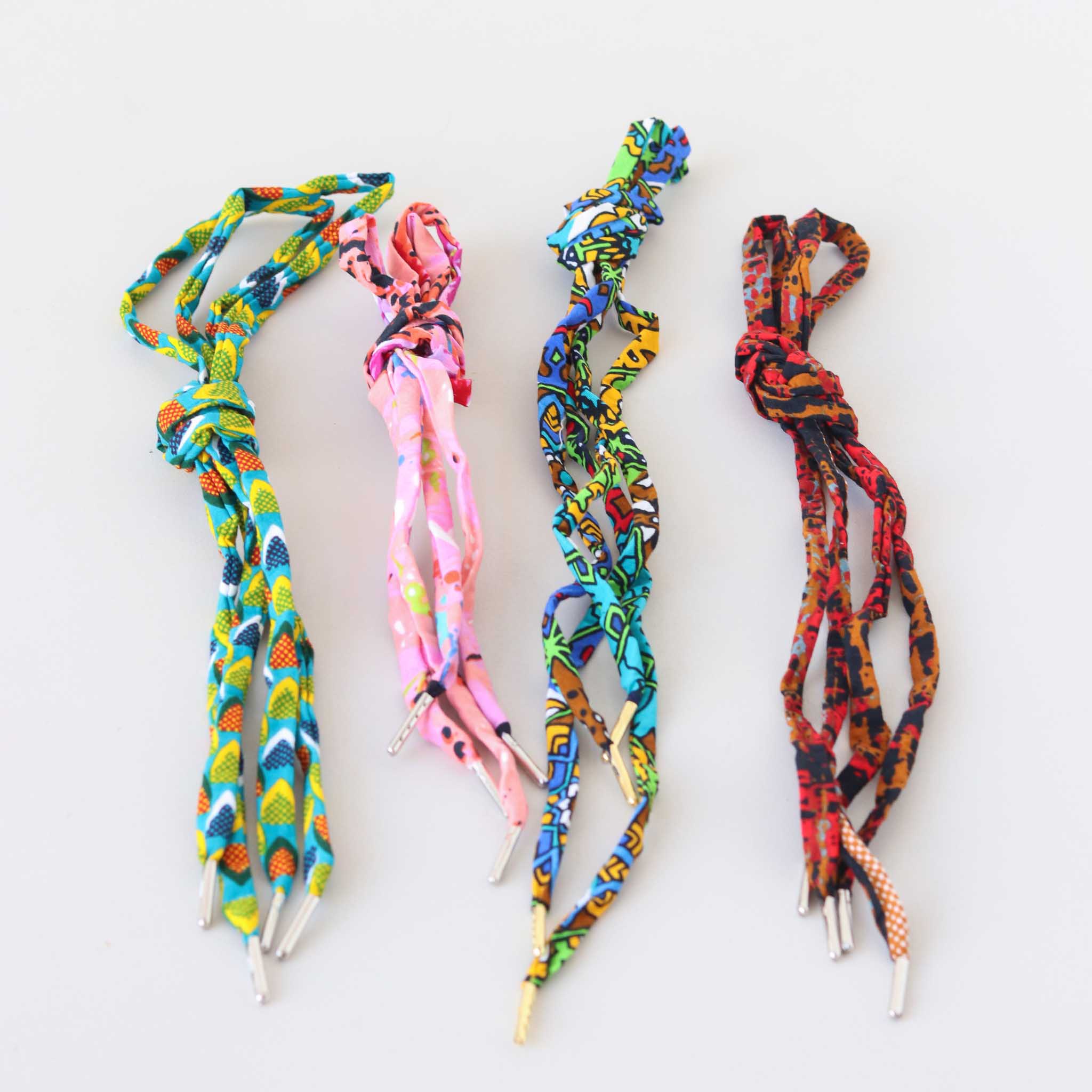 Liberian Shoelaces made for an African boutique