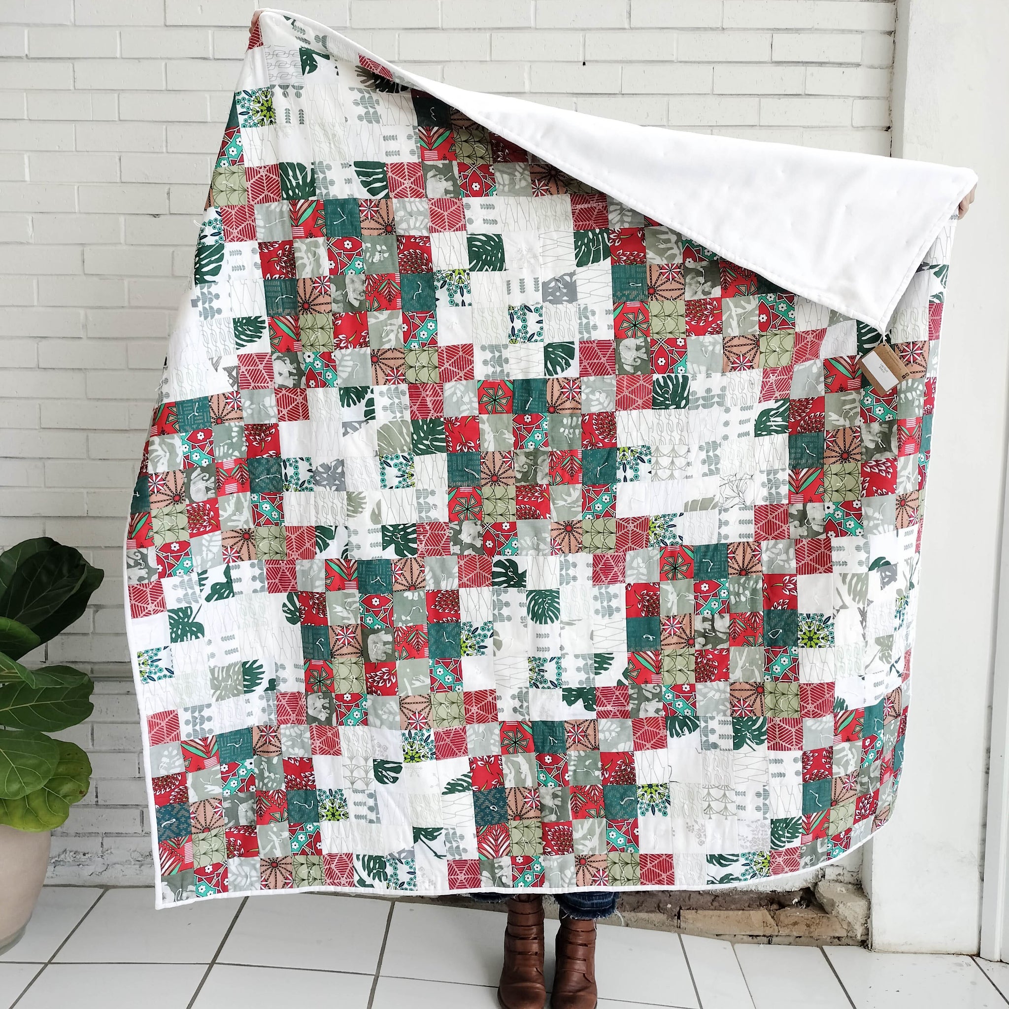 Christmas Lap Quilt-Handmade by the women of Amani Kenya for a fair trade boutique