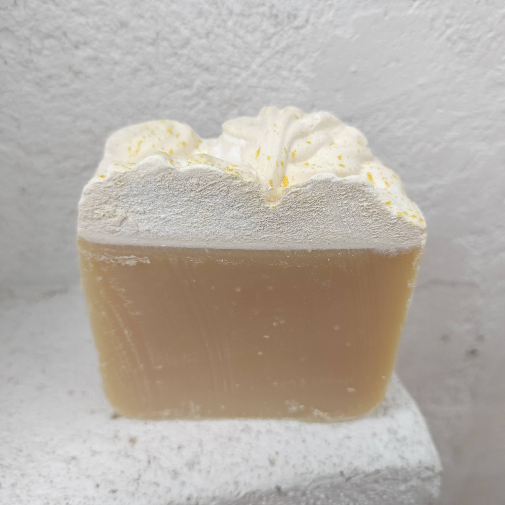 Handmade organic soap made from tallow, olive oil and coconut oil