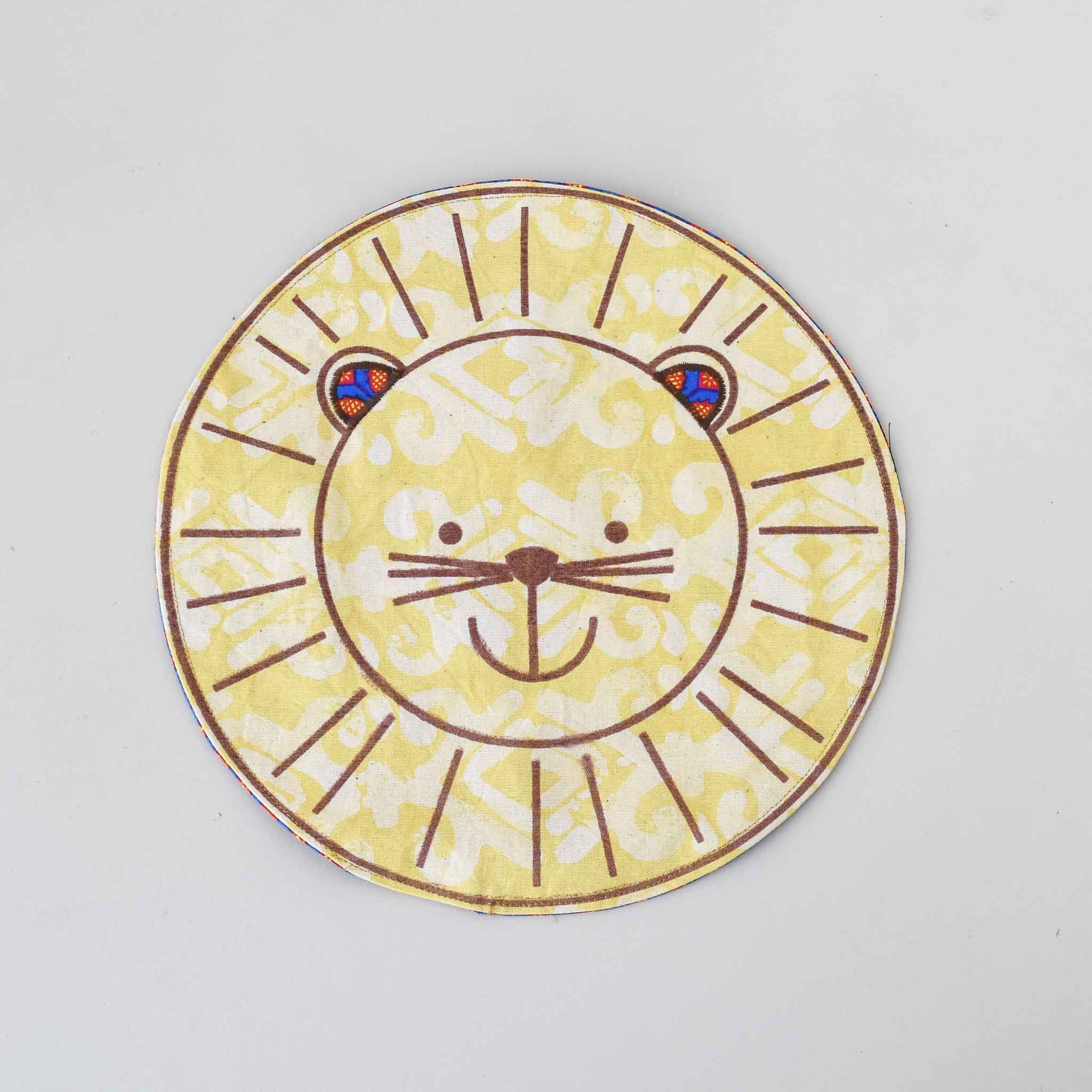 Lion Placemat-handmade by the women of Amani in Kenya for a Fair Trade social enterprise