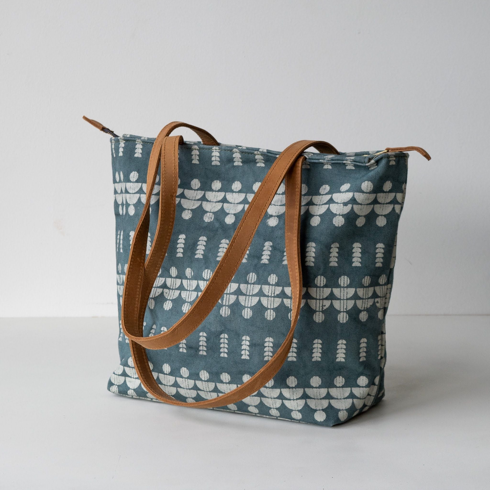 Travel Tote - handmade by the women of Amani Kenya using African materials for a fair trade social enterprise