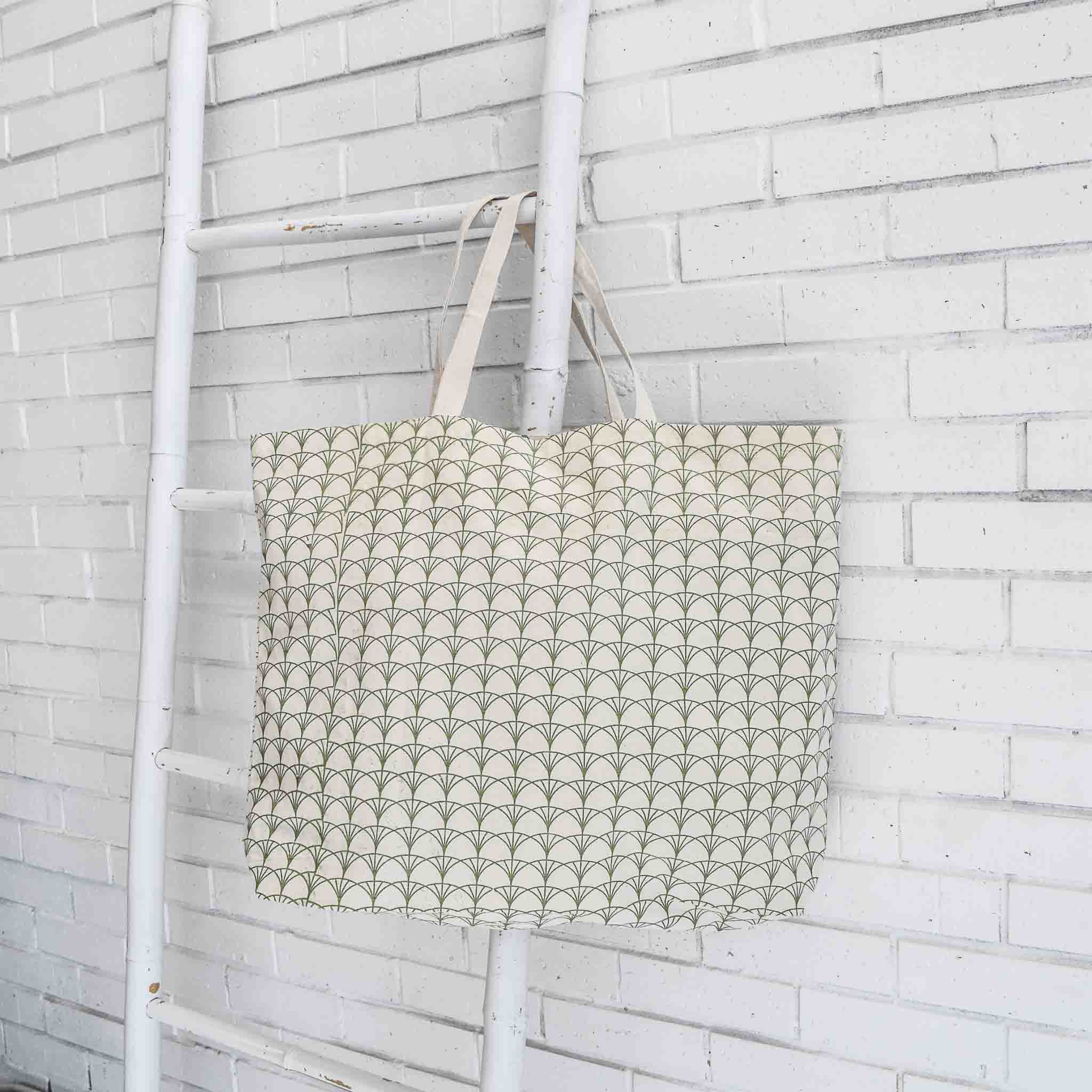 Everyday Canvas Tote- handmade by the women of Amani Kenya for a Fair Trade social enterprise