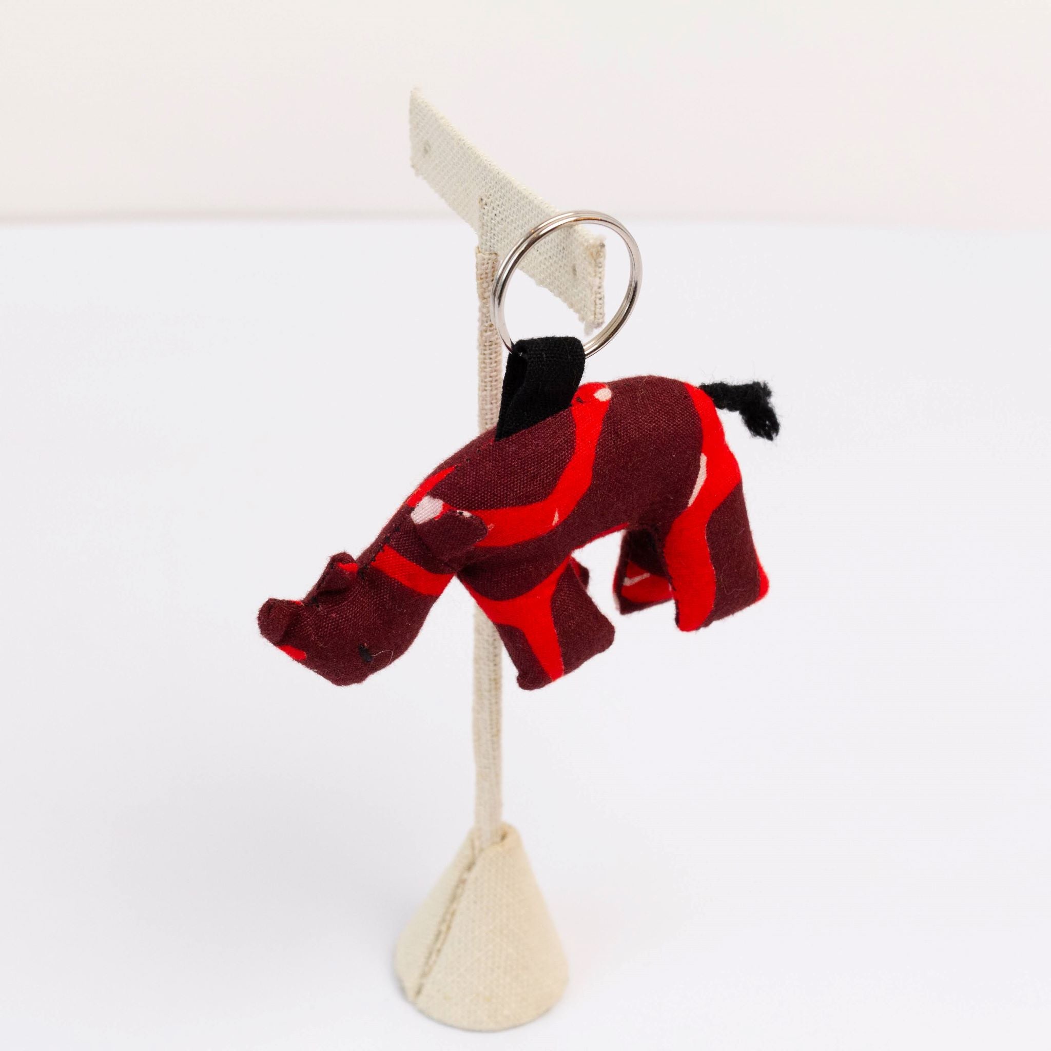 Uganda Animal Keychain - handmade by the women of Amani using Ugandan materials for a Fair Trade boutique