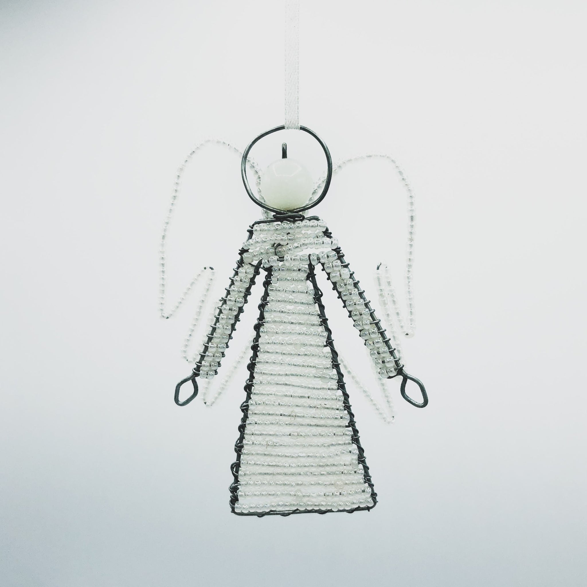 Beaded Angel Ornament - Kenyan materials and design for a fair trade social enterprise