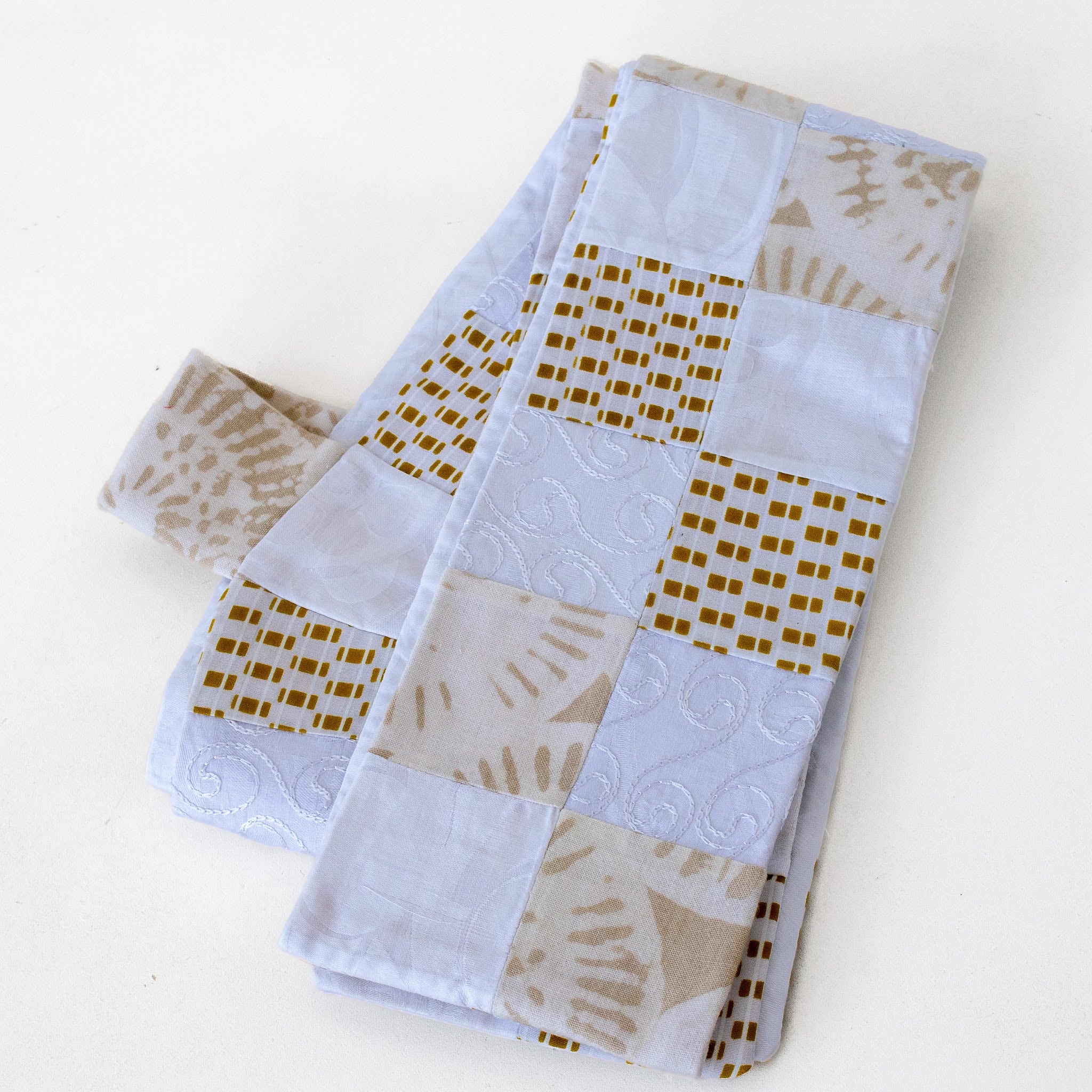 Kitenge Patch Deacon Stole - handmade by the women of Amani using local Kenyan materials for a Fair Trade social enterprise