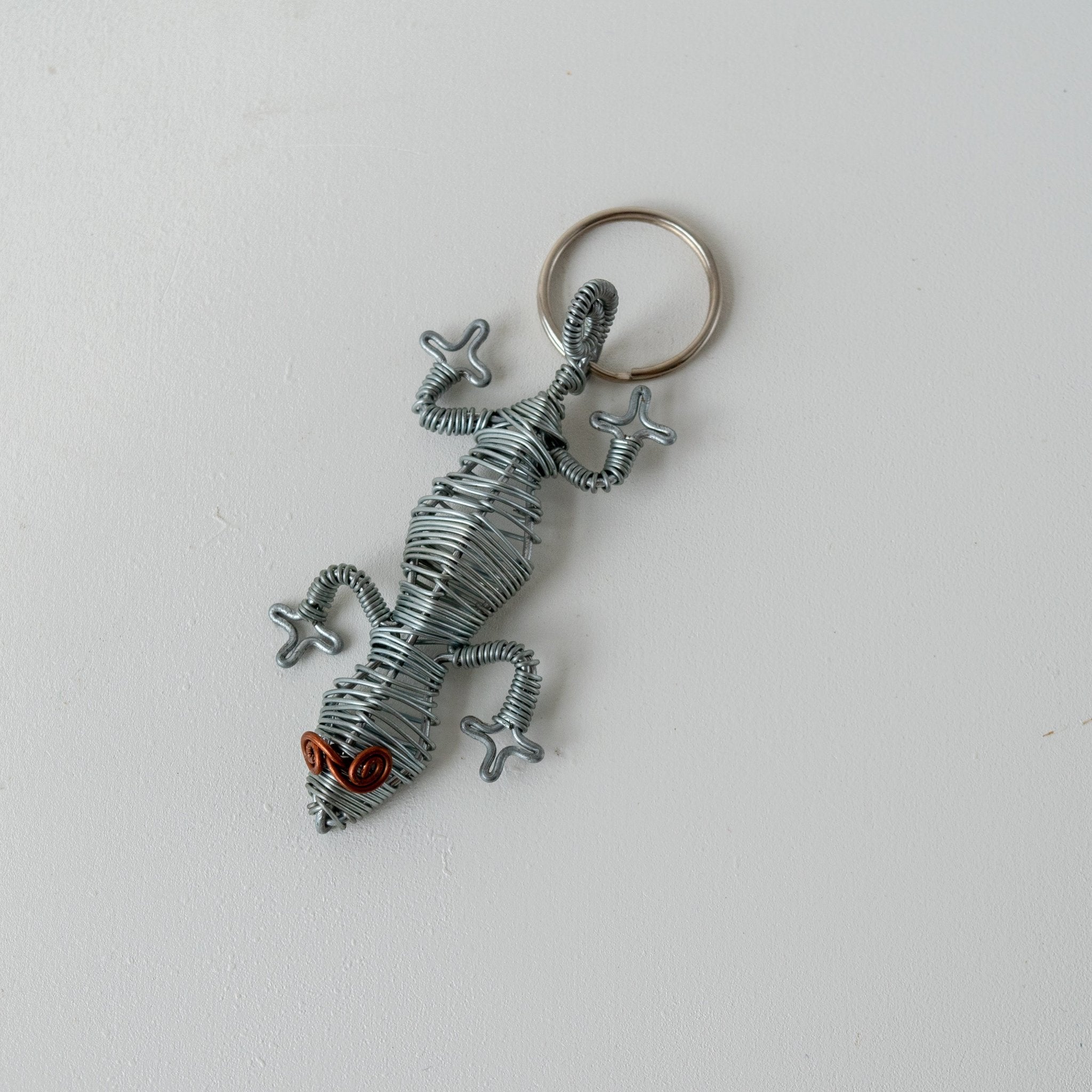 Wire Lizard Keychain- made for a fair trade social enterprise