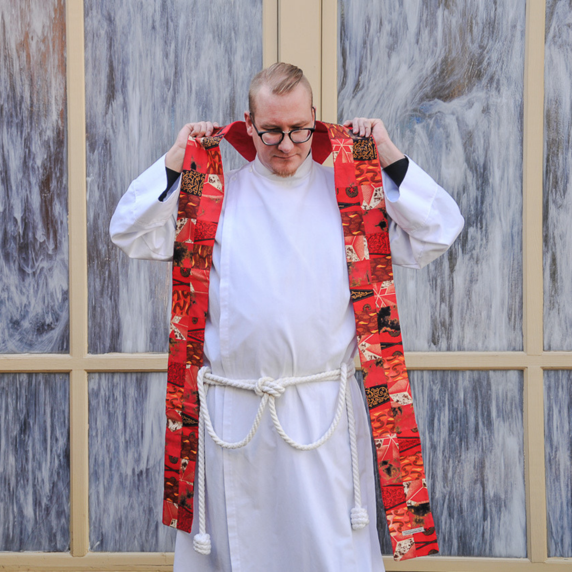 Kitenge Patch Pastor Stole - Kenyan materials and design for a fair trade social enterprise