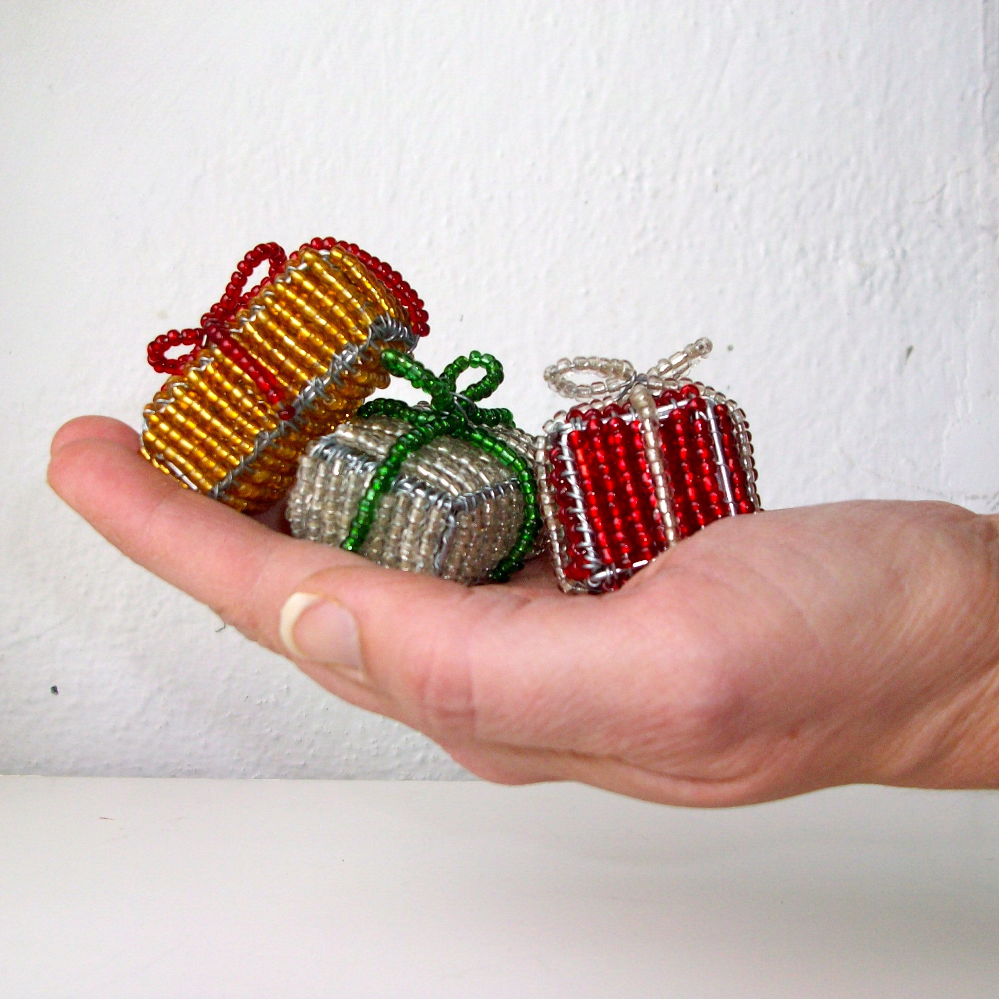 Beaded Christmas Tree & Gifts - Kenyan materials and design for a fair trade social enterprise