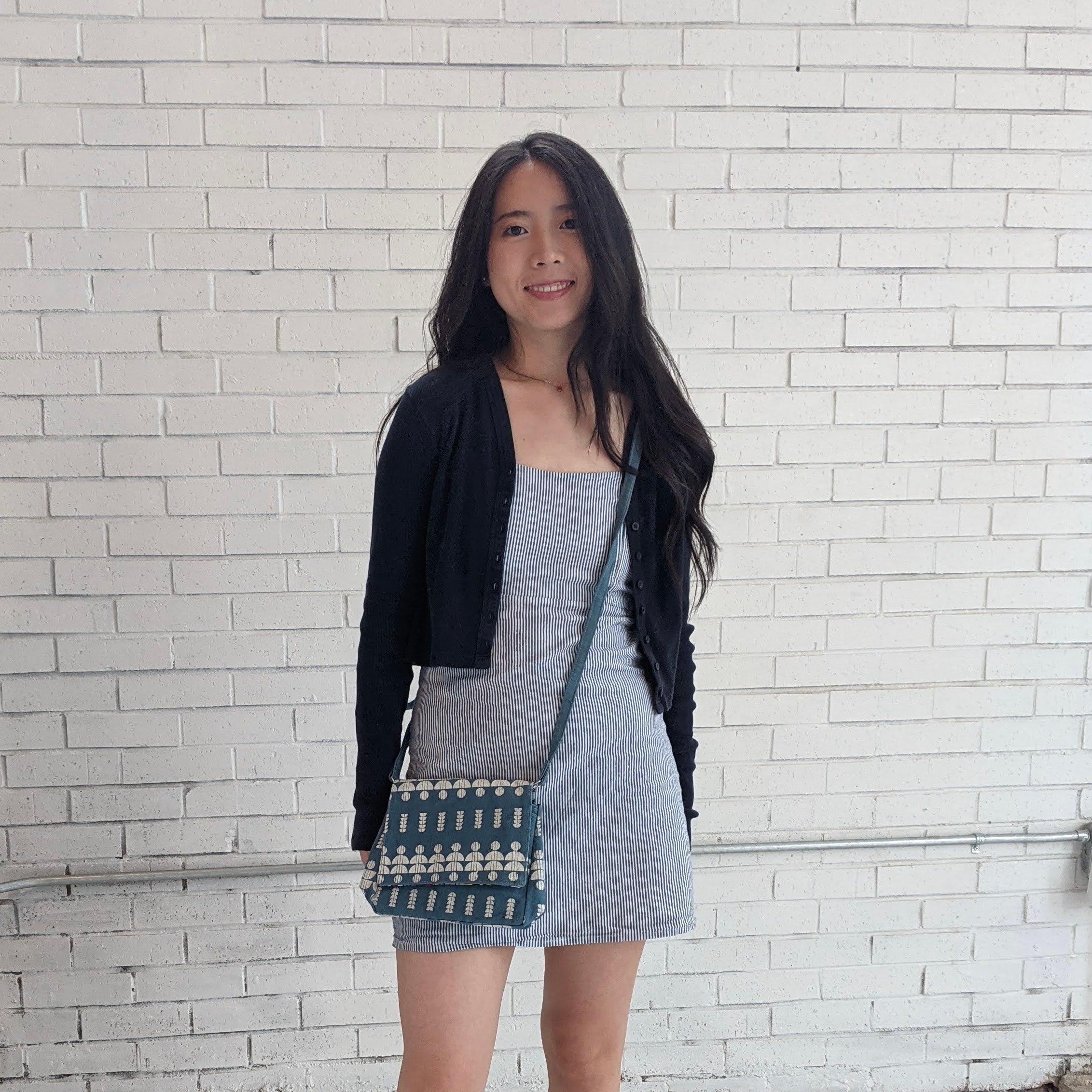 Petite Crossbody Bag handmade by the women of Amani ya Juu in Kenya, a sewing program for refugee women in Africa