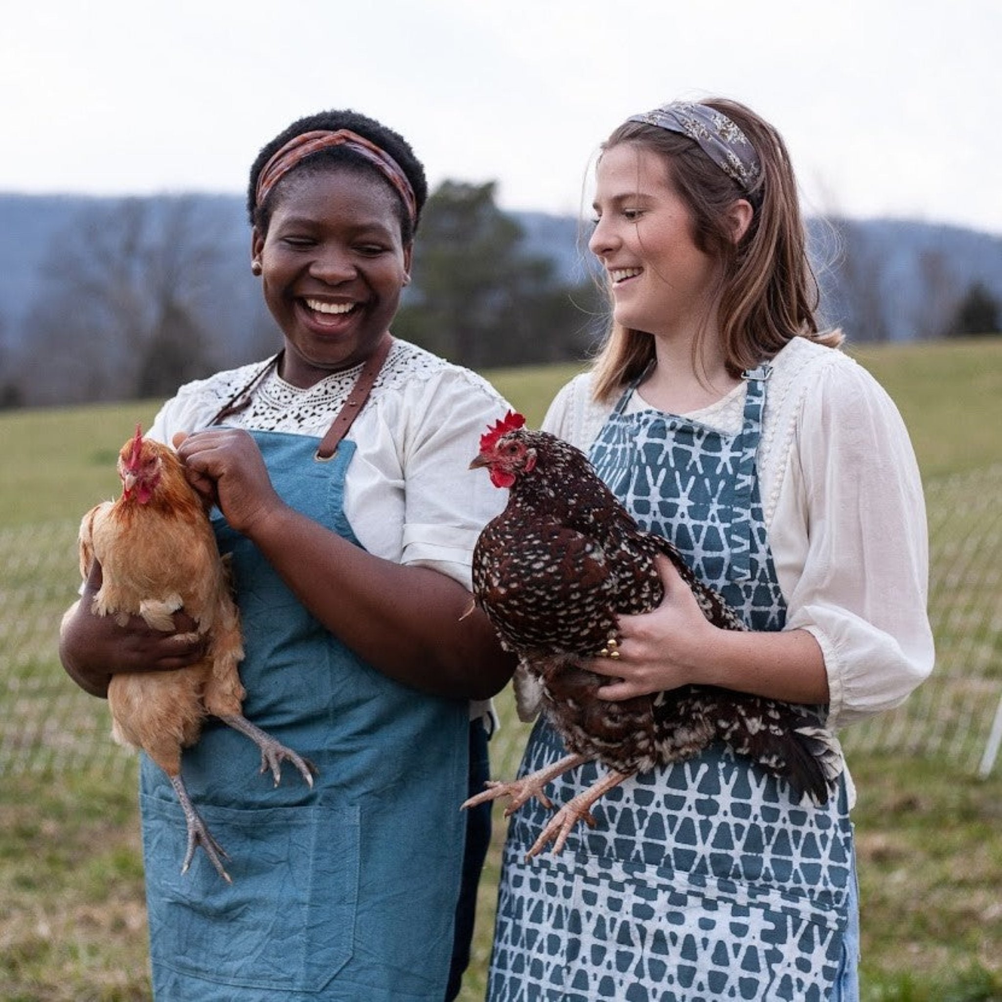 Women's Canvas & Leather Apron - handmade by the women of Amani using Kenyan materials for a Fair Trade social enterprise
