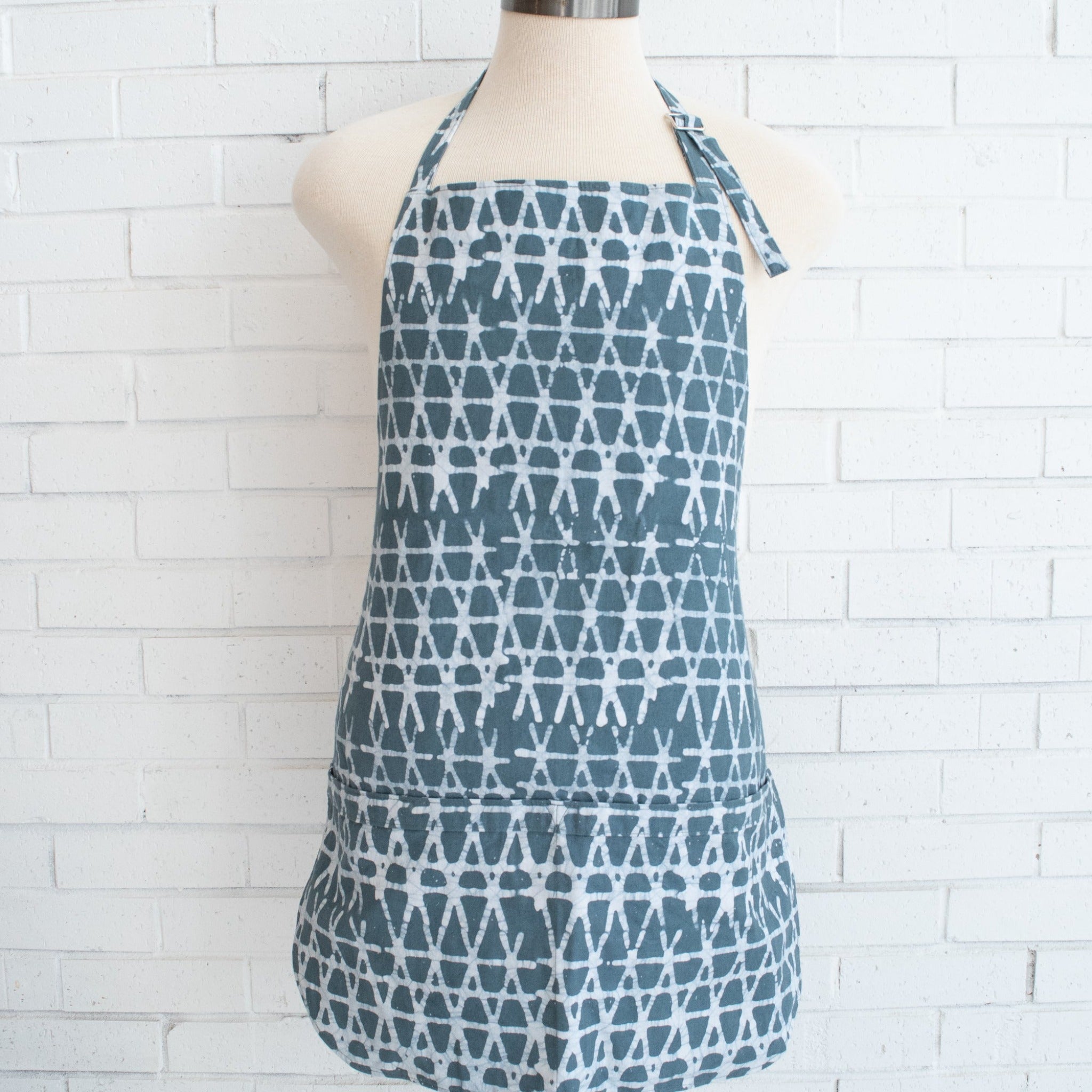 Fair trade apron from Amani ya Juu, a socio-economic enterprise employing refugee women in East Africa