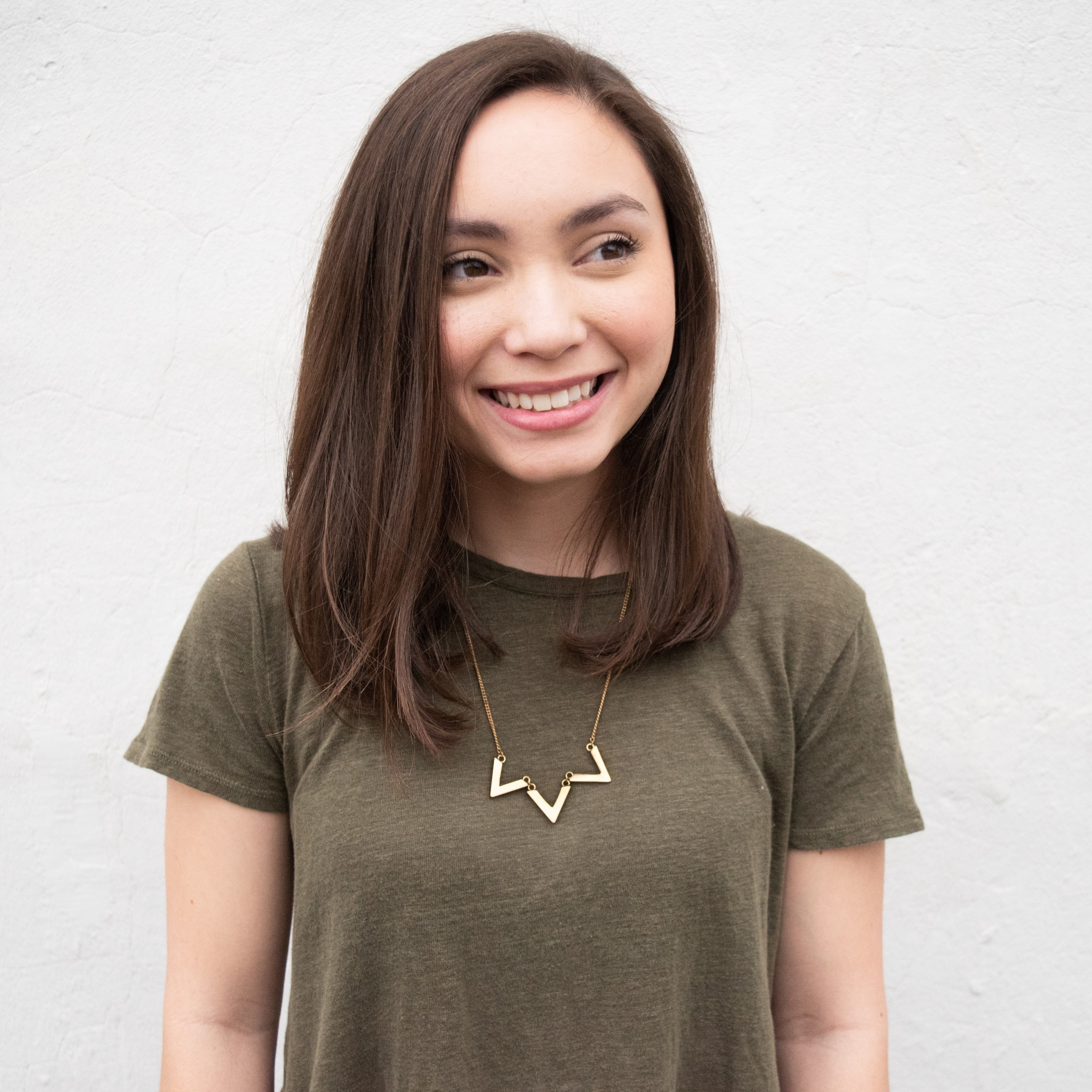 Tri Chevron Necklace - Kenyan materials and design for a fair trade social enterprise