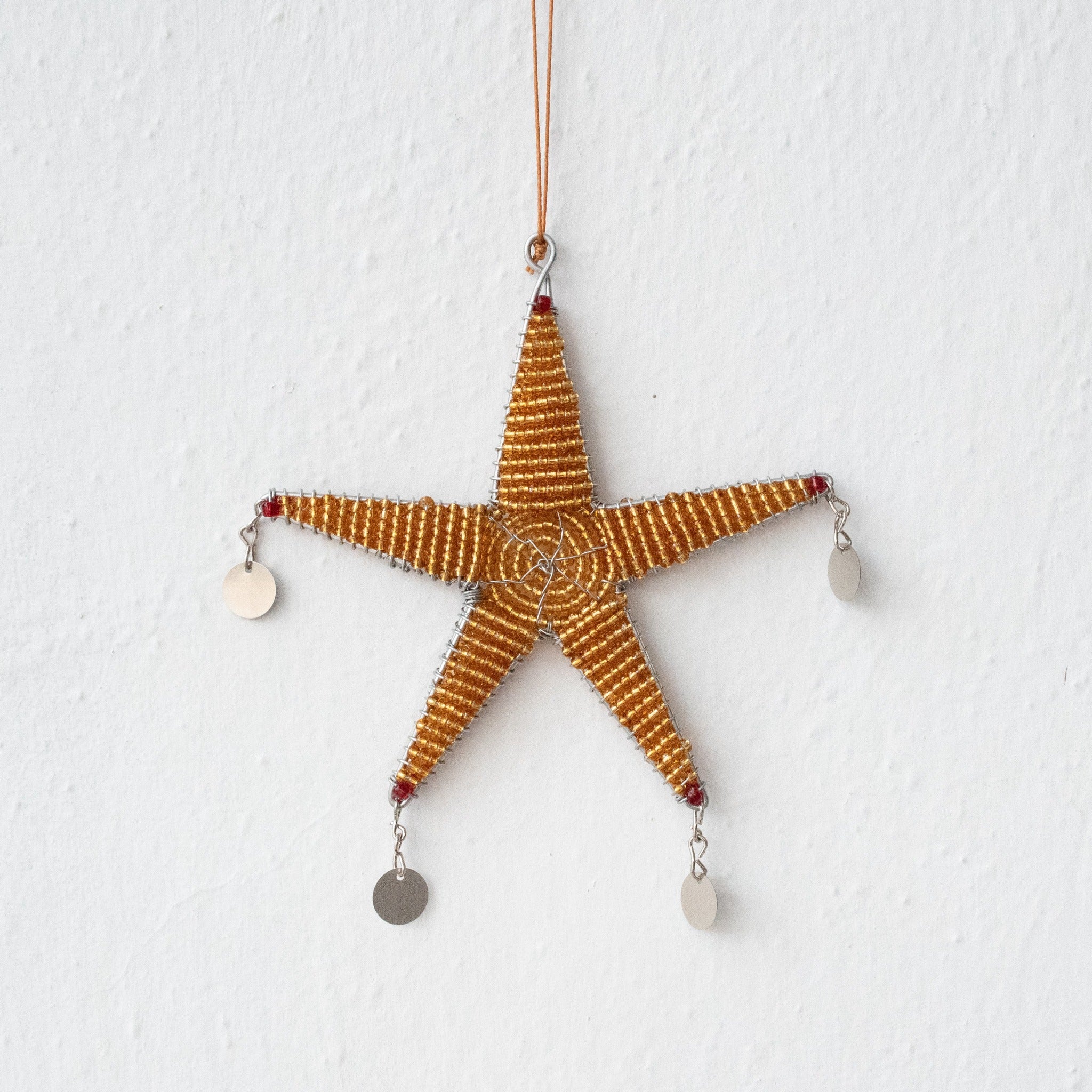 Shanga Star Ornament - Kenyan materials and design for a fair trade boutique
