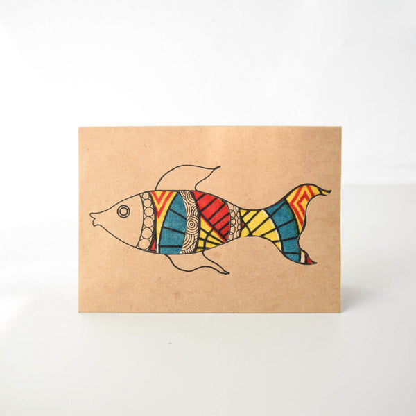 Fish Card - Kenyan materials and design for a fair trade boutique