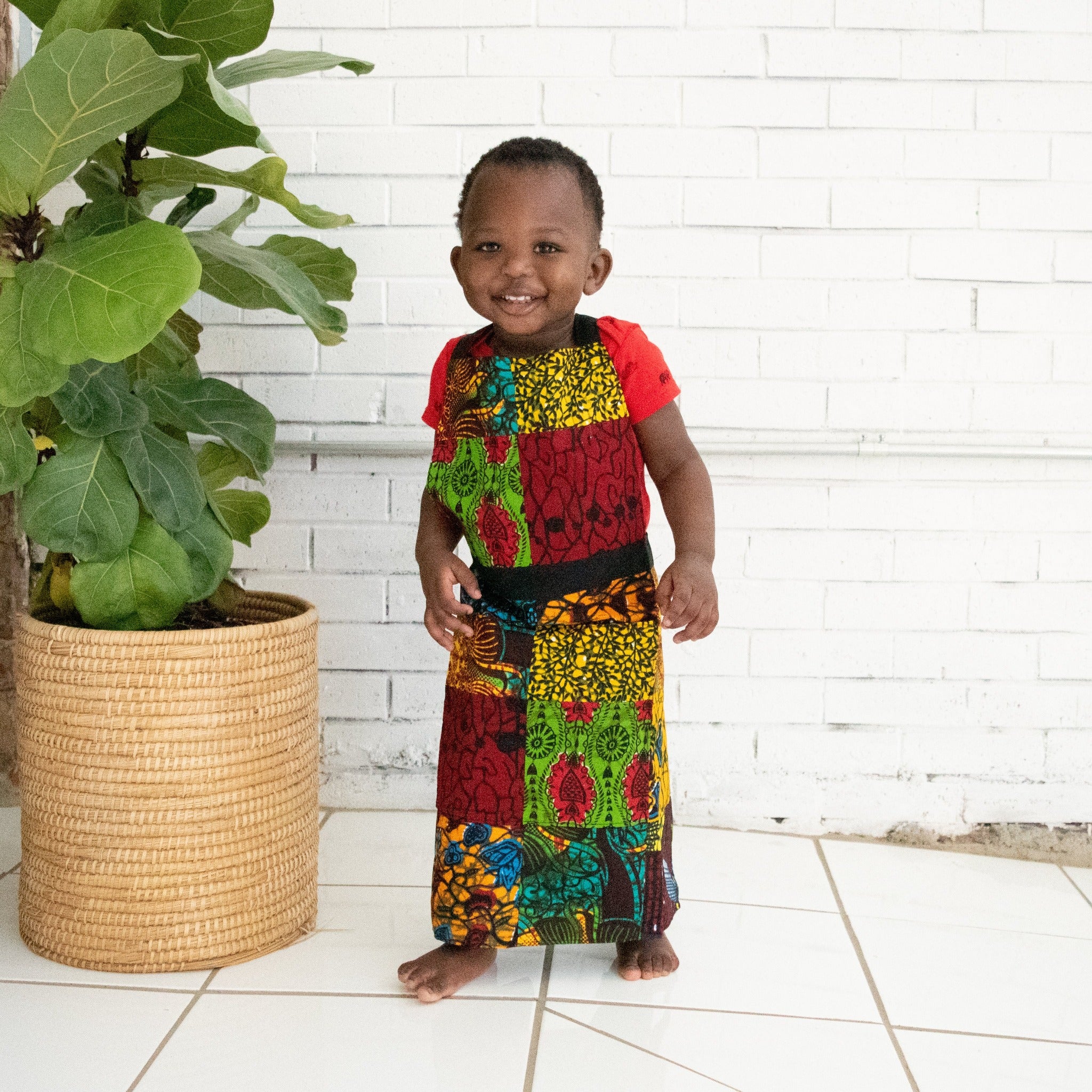 Original Patch Play Apron-handmade by the women of Amani Uganda for a Fair Trade boutique